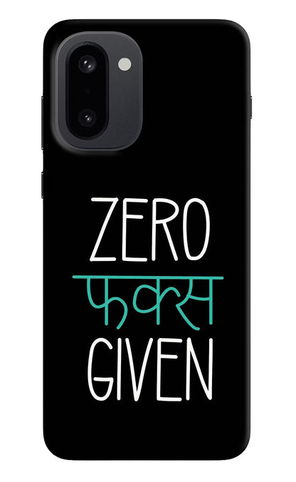 Zero Fucks Given OnePlus 15R Back Cover