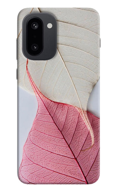 White Pink Leaf OnePlus 15R Back Cover