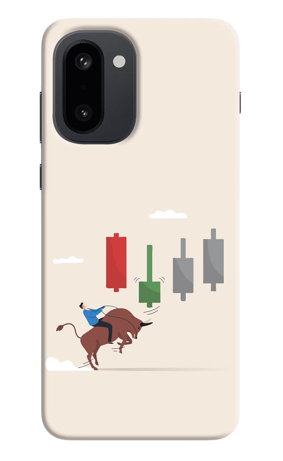 Bull Trading Momentum OnePlus 15R Back Cover