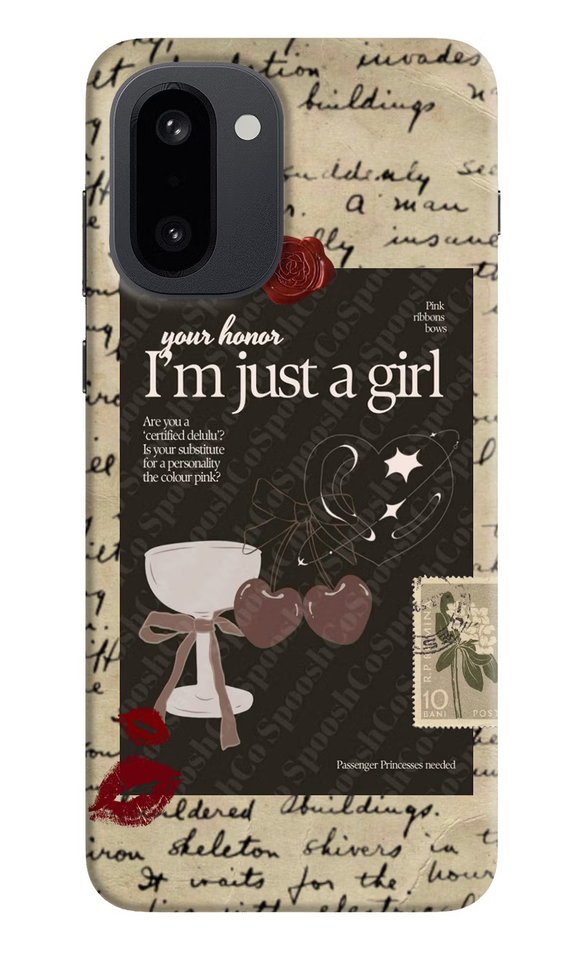I am just a girl OnePlus 15R Back Cover
