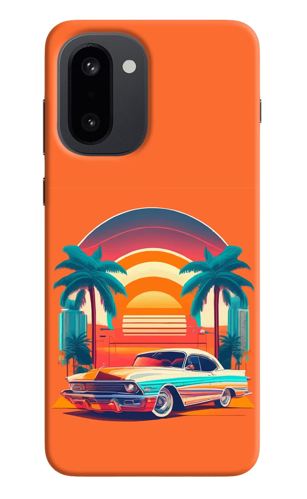 Palm Drive 80s OnePlus 15R Back Cover