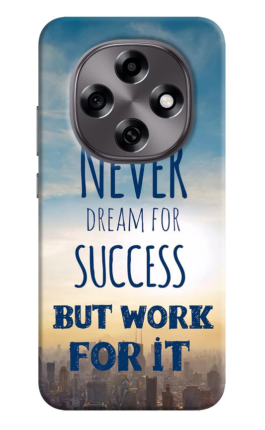 Never Dream For Success But Work For It Oppo F31 Pro 5G Back Cover