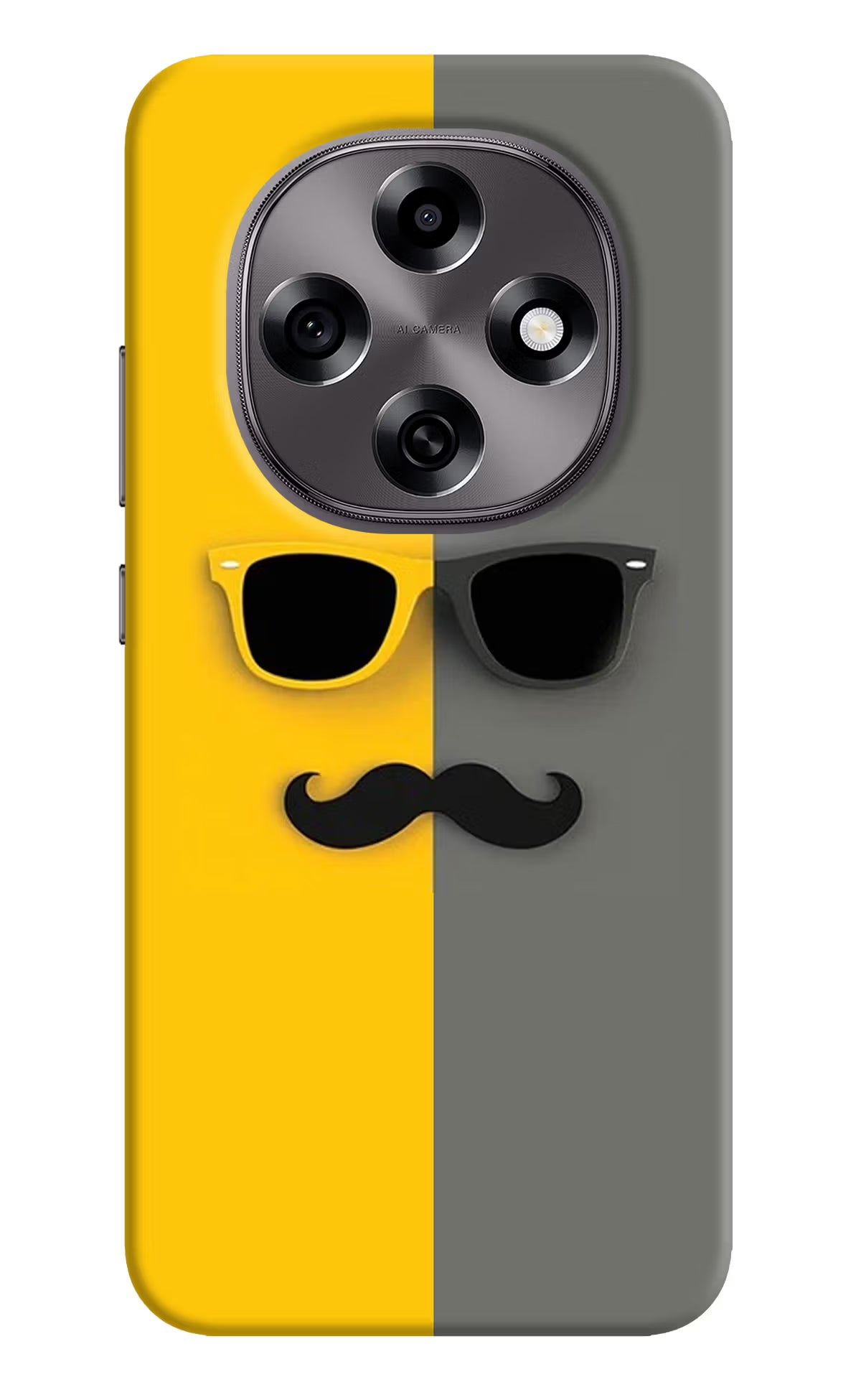 Sunglasses with Mustache Oppo F31 Pro 5G Back Cover