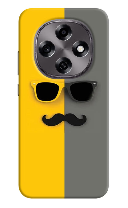 Sunglasses with Mustache Oppo F31 Pro 5G Back Cover