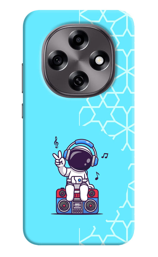 Cute Astronaut Chilling Oppo F31 Pro 5G Back Cover