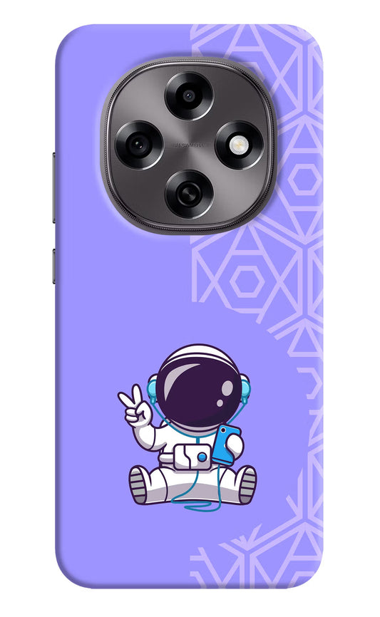 Cute Astronaut Chilling Oppo F31 Pro 5G Back Cover