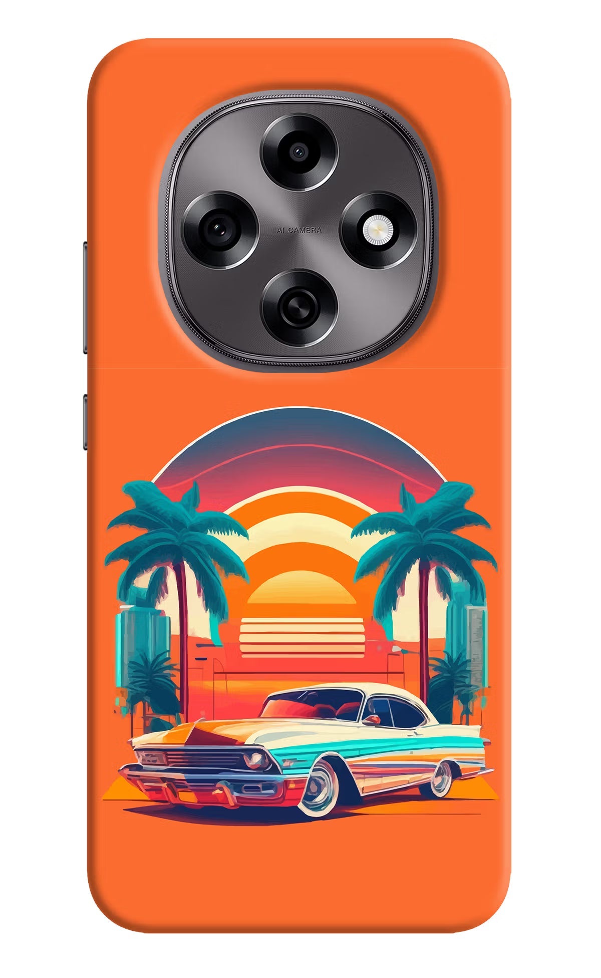Palm Drive 80s Oppo F31 Pro 5G Back Cover