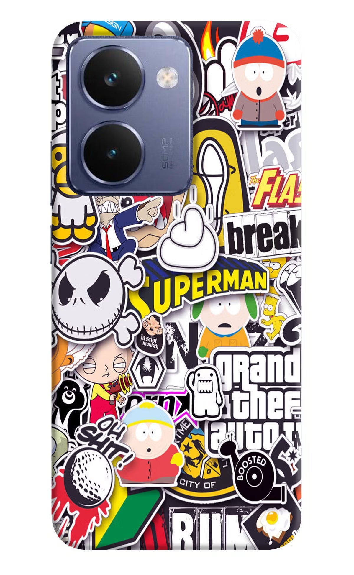 Sticker Bomb Realme P3 Ultra 5G Back Cover