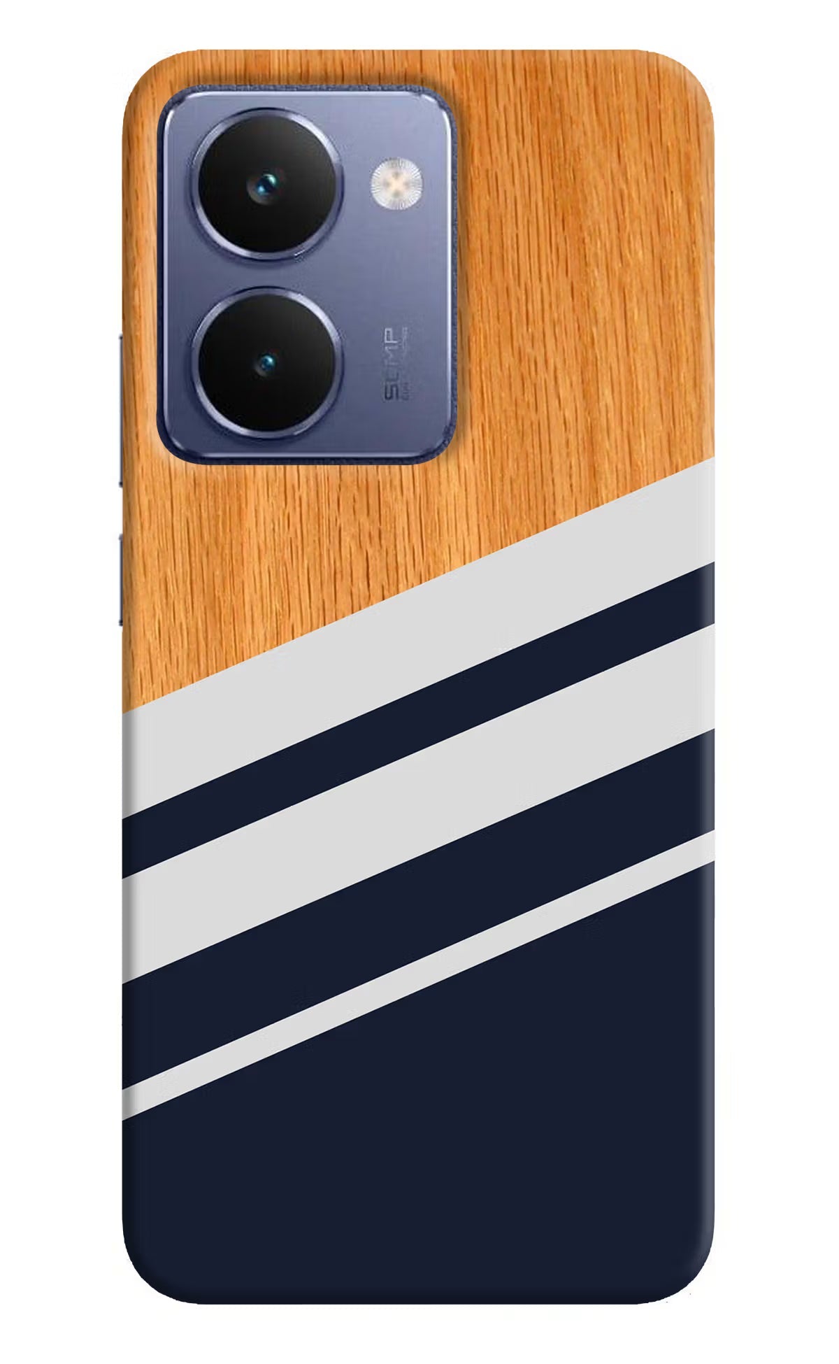 Blue and white wooden Realme P3 Ultra 5G Back Cover
