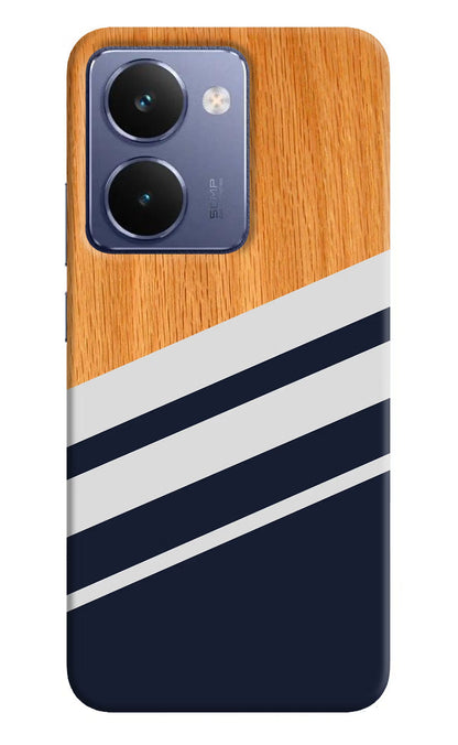 Blue and white wooden Realme P3 Ultra 5G Back Cover