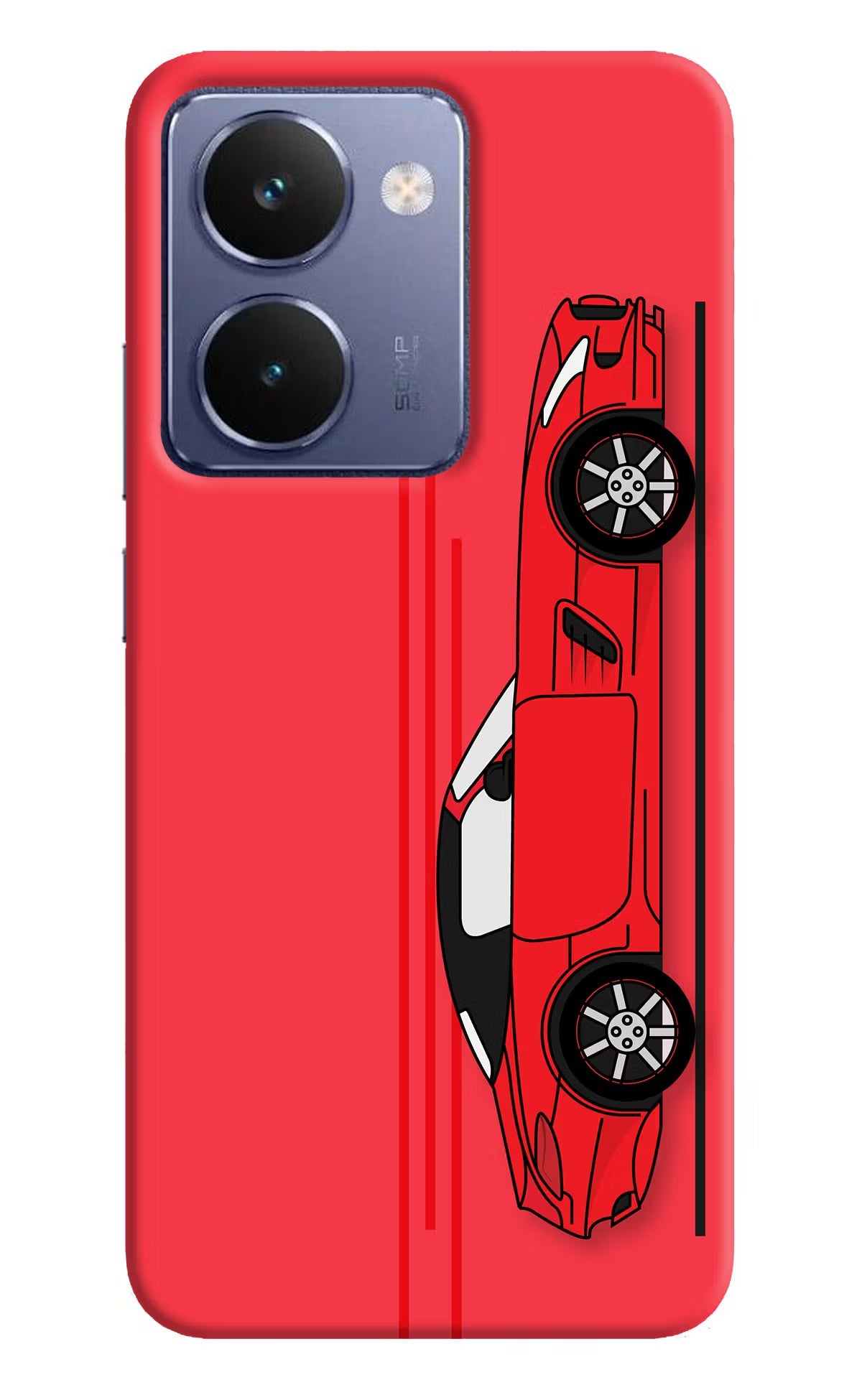Red Velocity Realme P3 Ultra 5G Back Cover