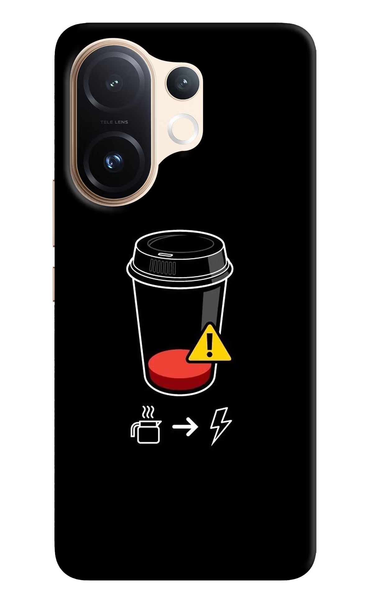 Coffee Vivo T4 Pro 5G Back Cover