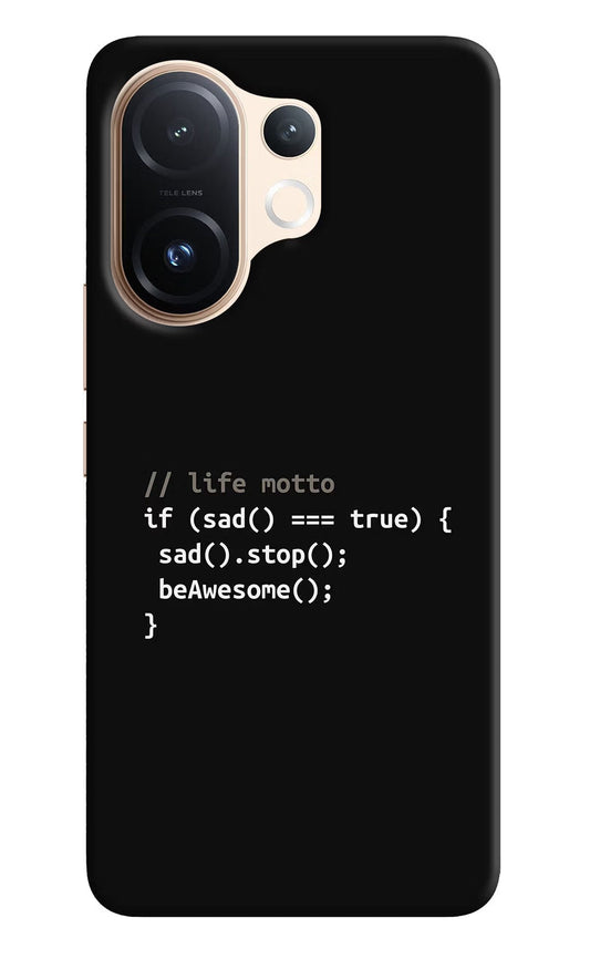Life Motto Code Vivo T4 Pro 5G Back Cover