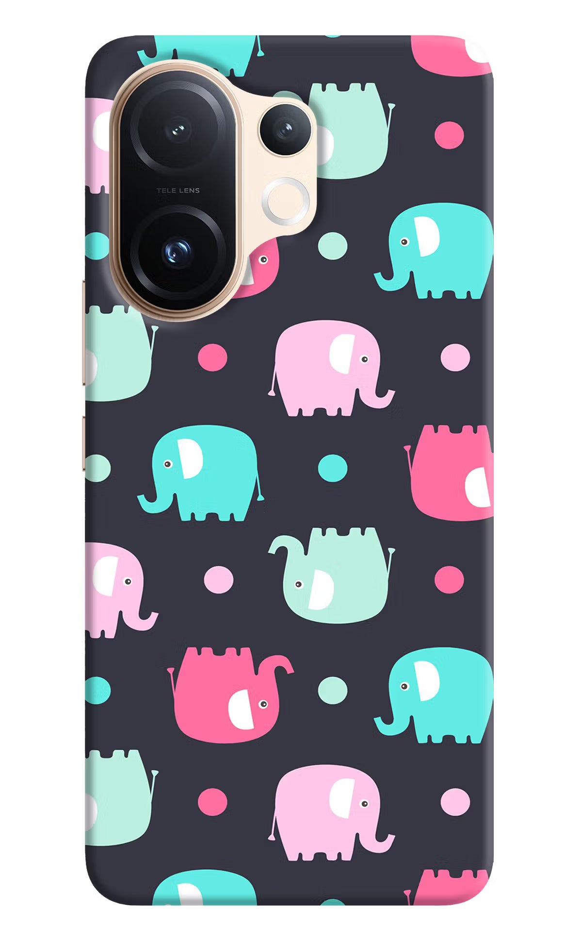 Elephants Vivo T4 Pro 5G Back Cover