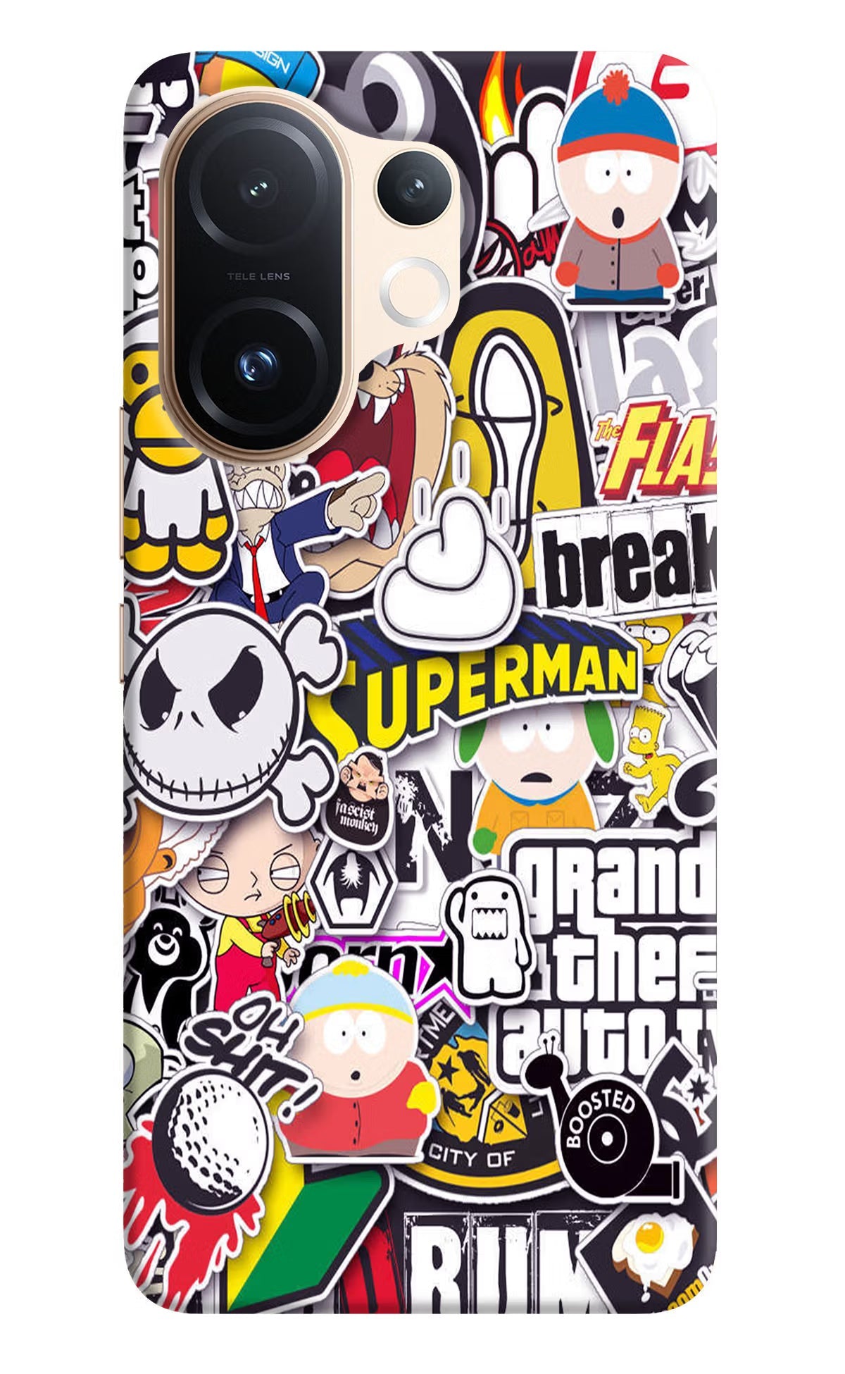 Sticker Bomb Vivo T4 Pro 5G Back Cover