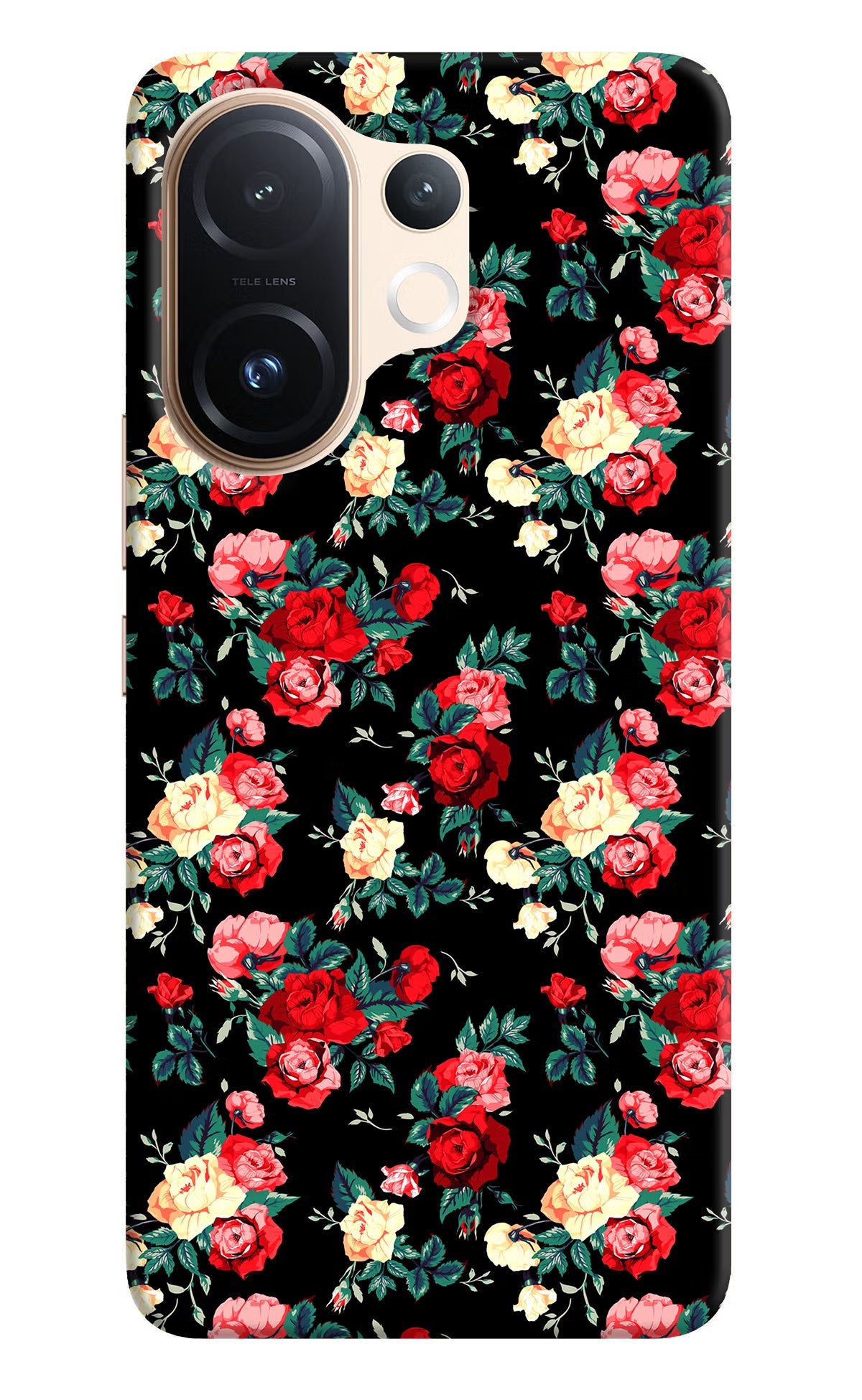 Rose Pattern Vivo T4 Pro 5G Back Cover