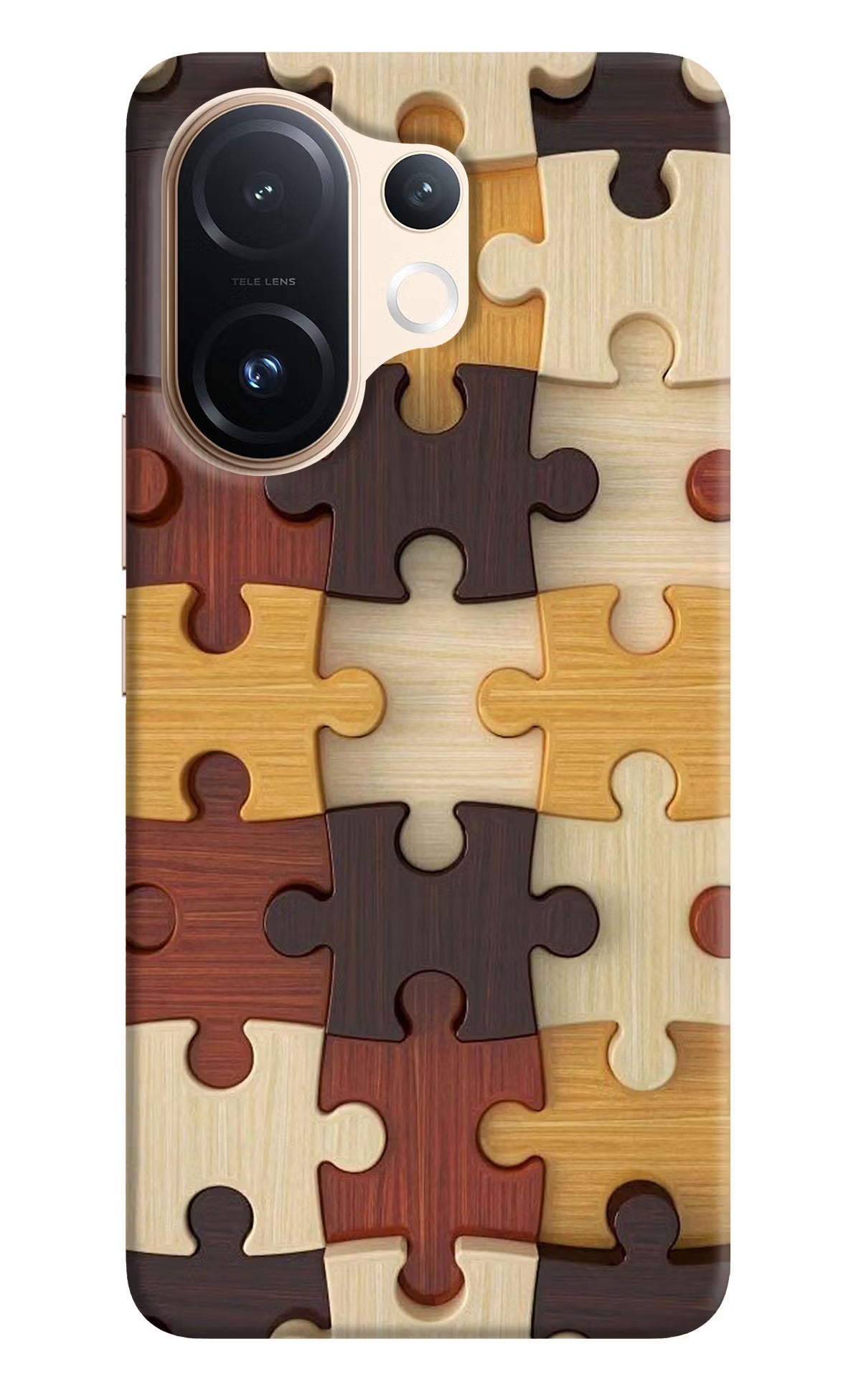 Wooden Puzzle Vivo T4 Pro 5G Back Cover