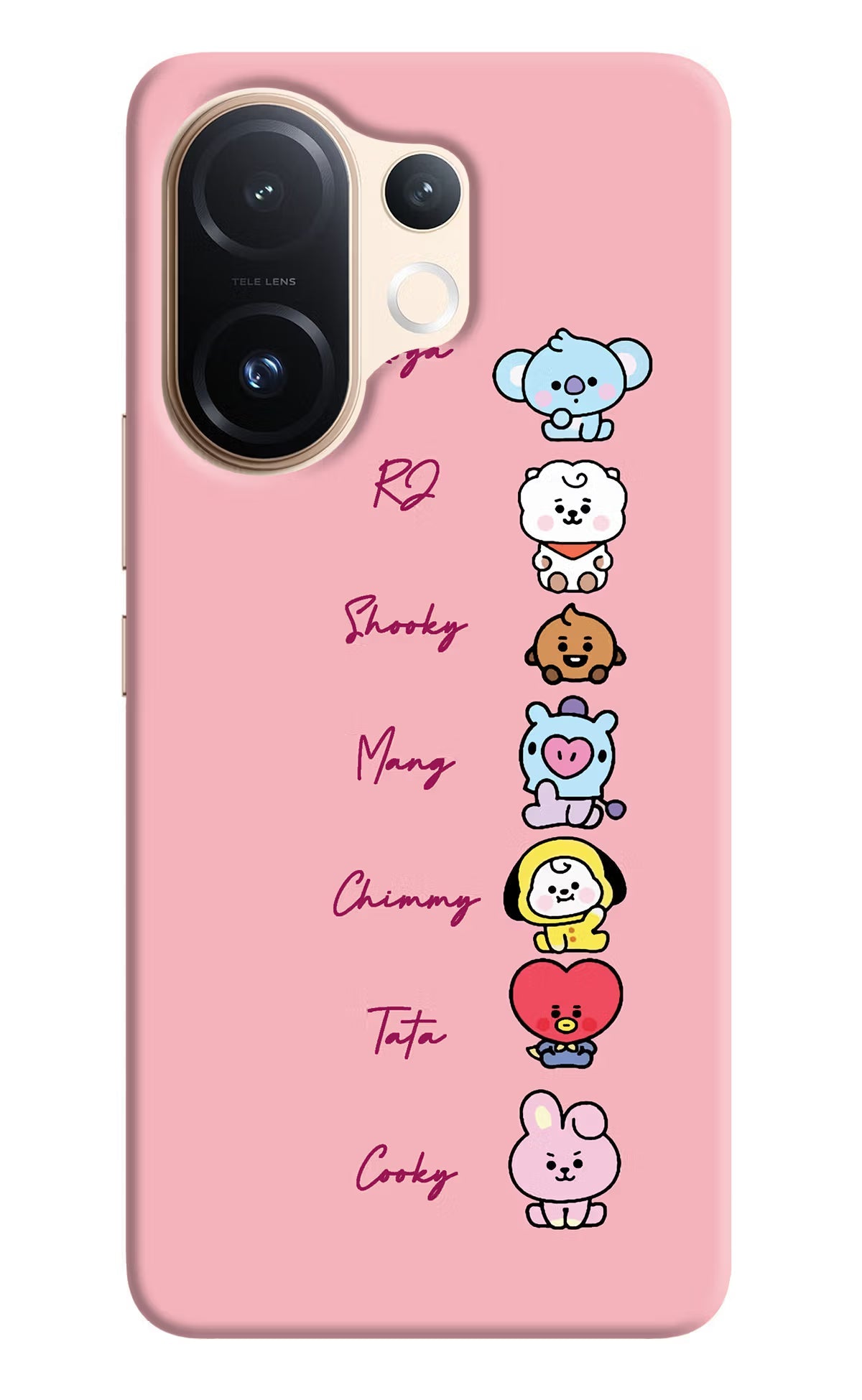 BTS names Vivo T4 Pro 5G Back Cover