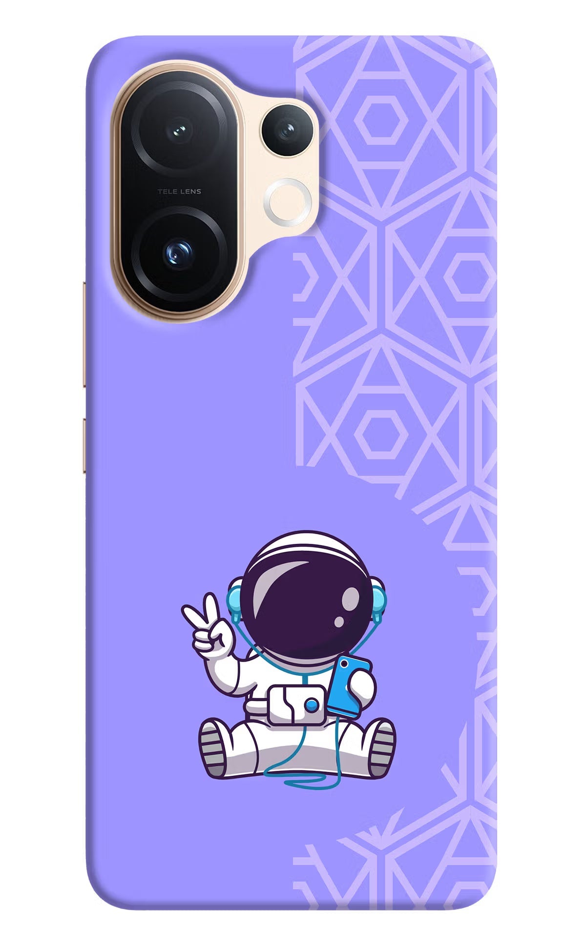 Cute Astronaut Chilling Vivo T4 Pro 5G Back Cover
