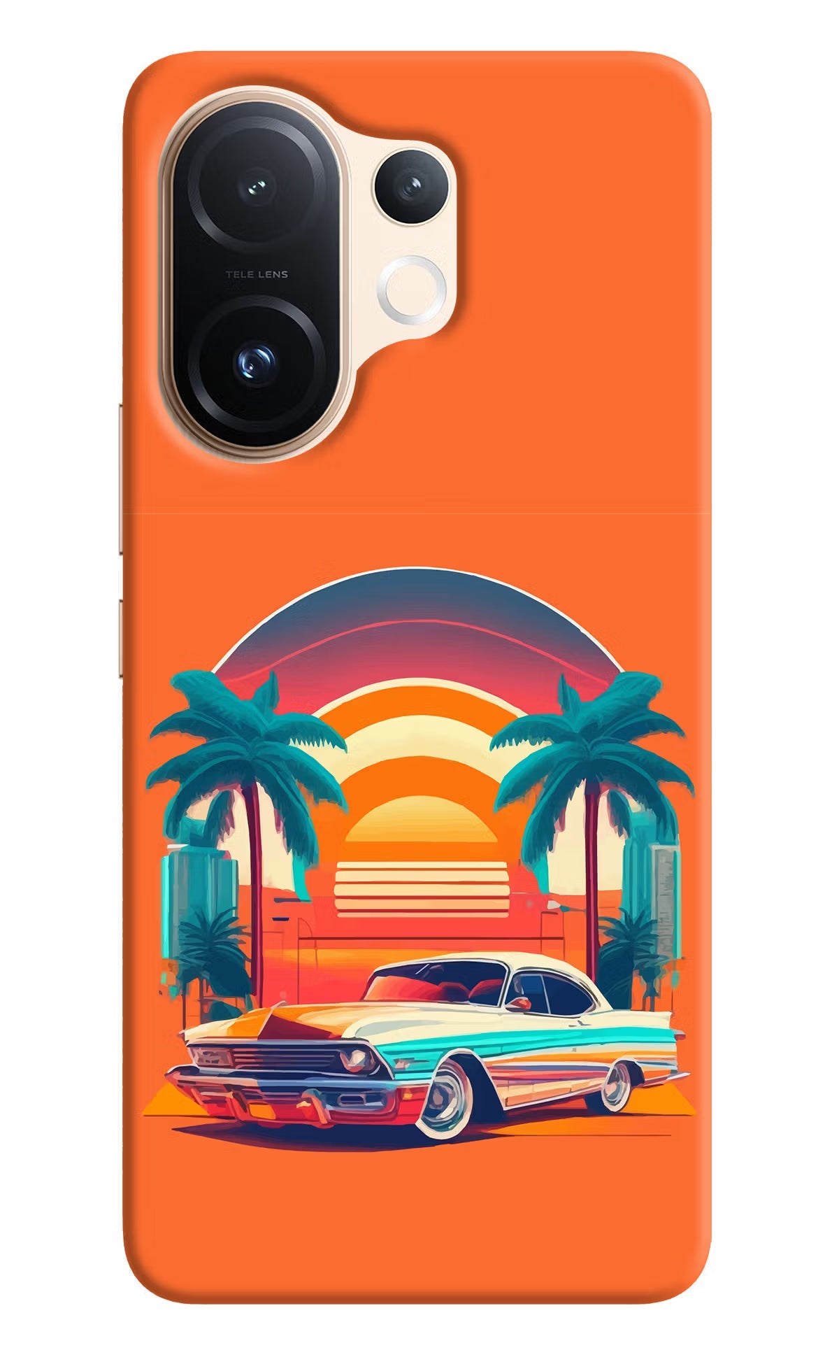 Palm Drive 80s Vivo T4 Pro 5G Back Cover