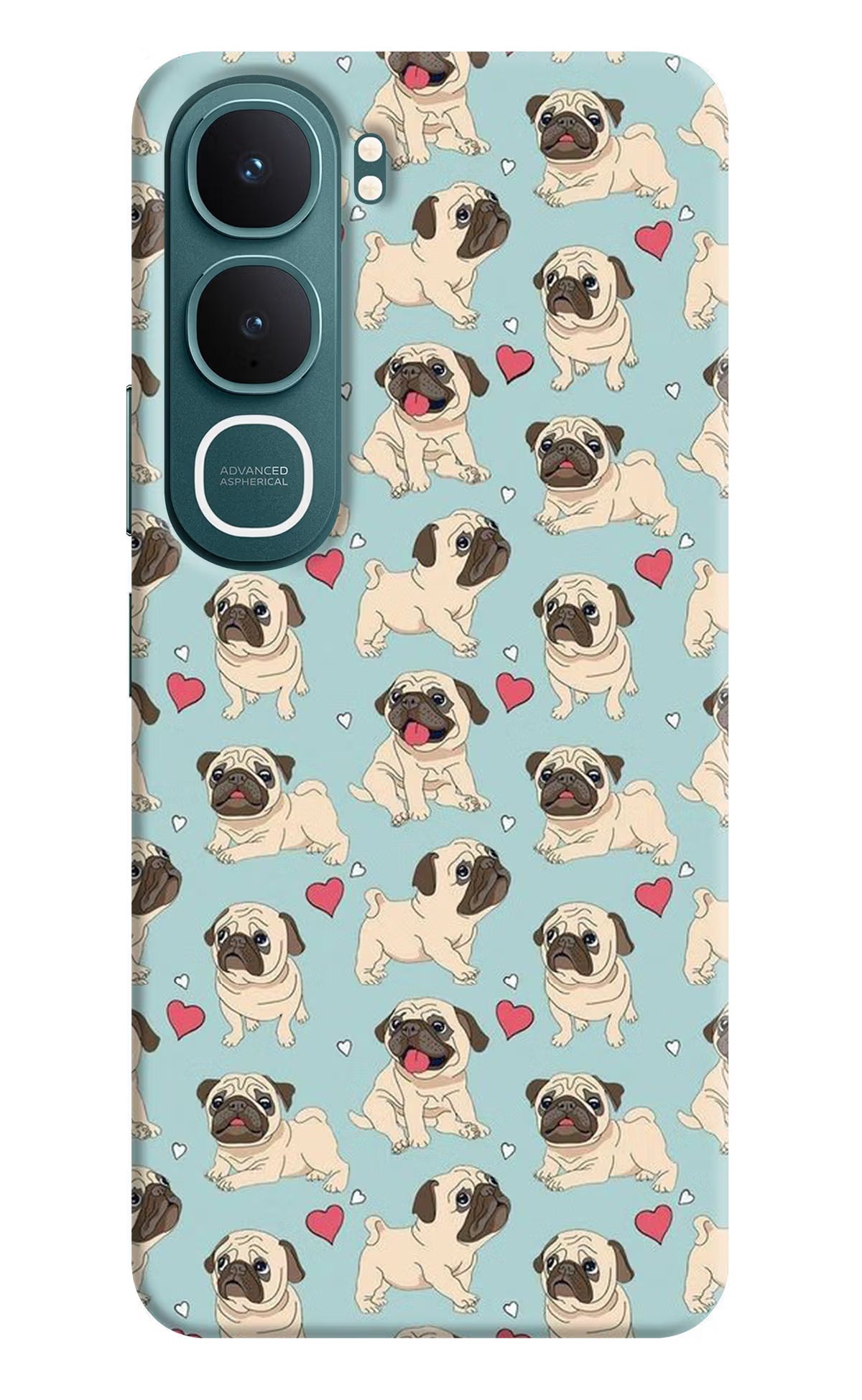 Pug Dog Vivo Y31 5G Back Cover Hard Case - Hello Swanky