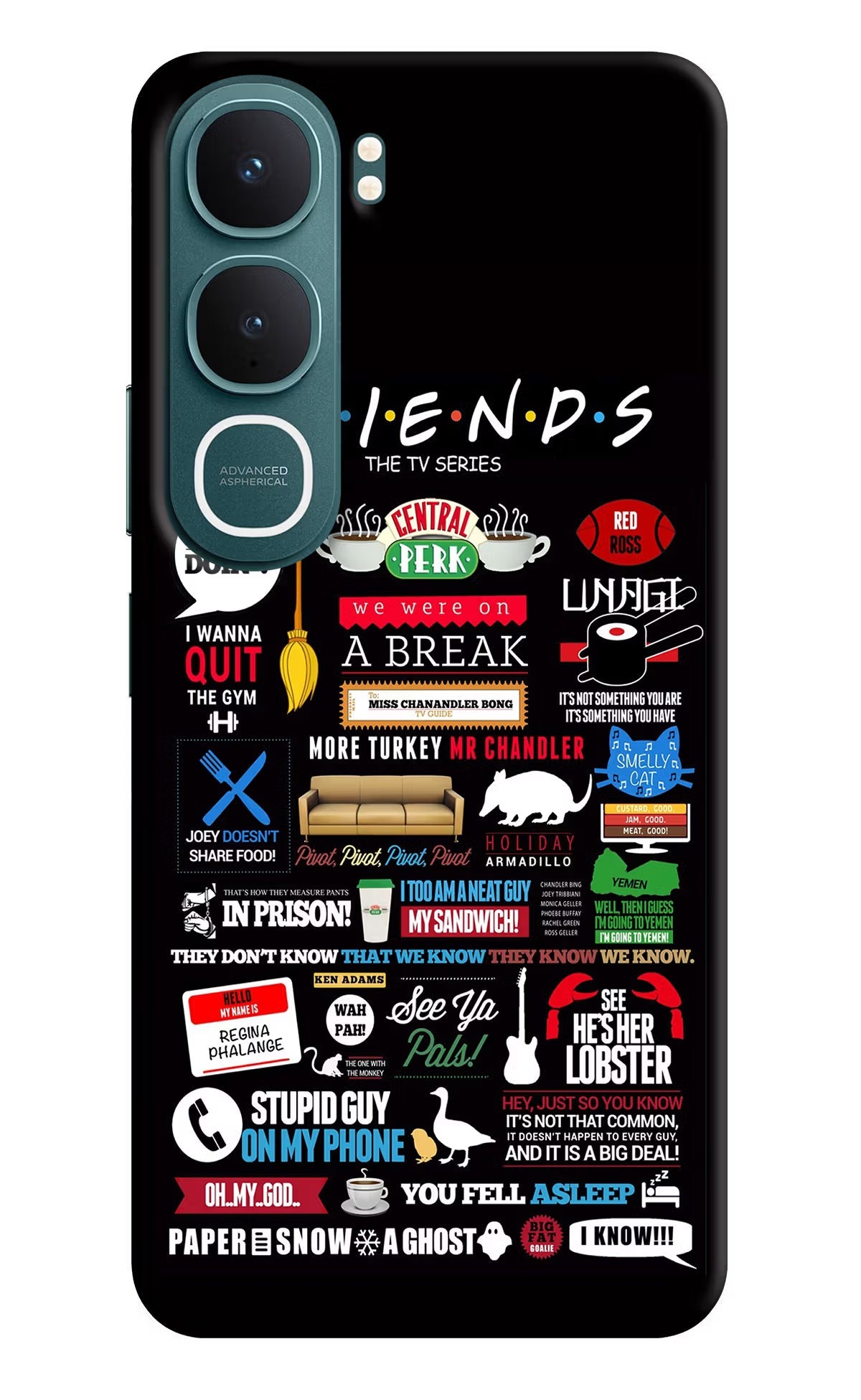 FRIENDS Vivo Y31 5G Back Cover Hard Case - Hello Swanky