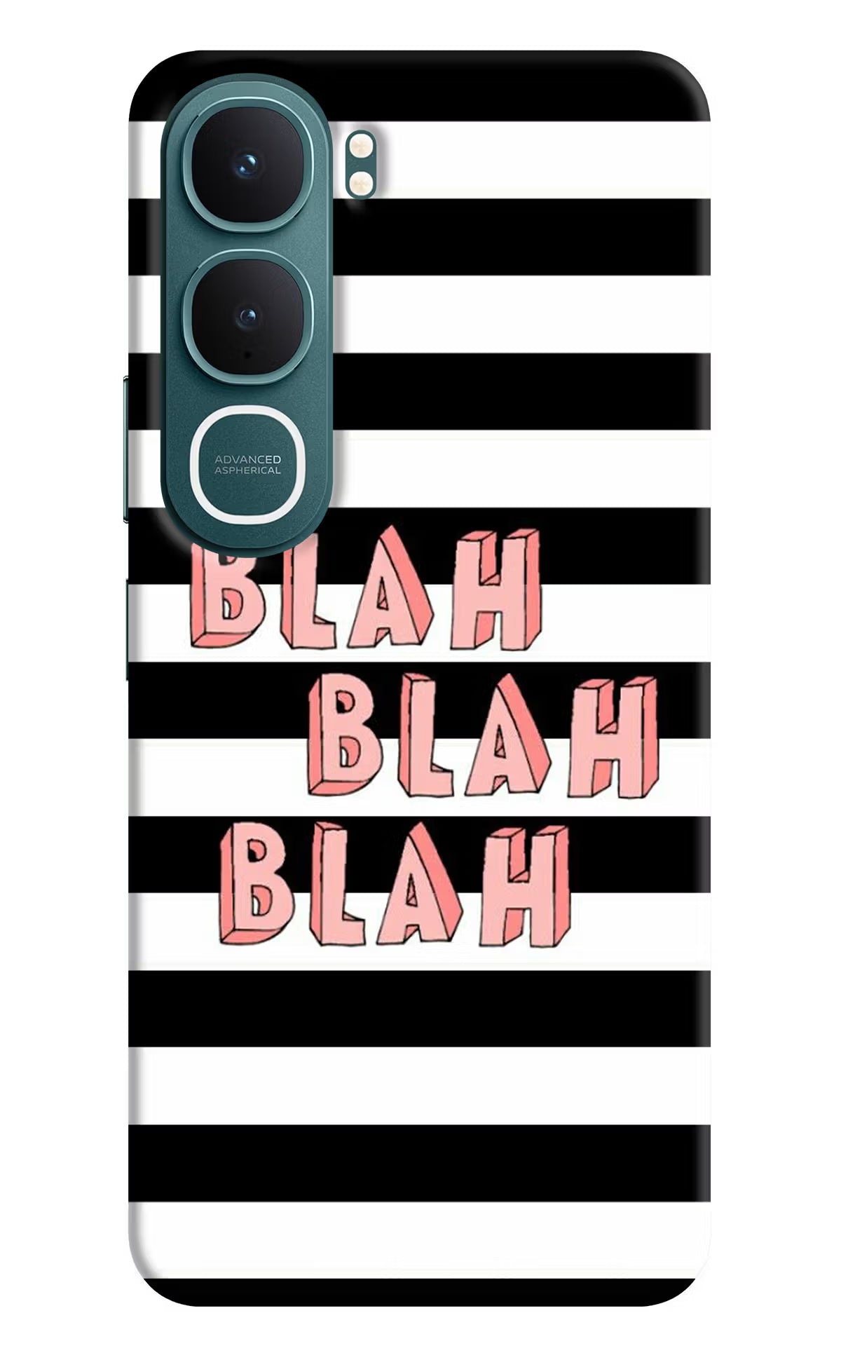 Blah Blah Blah Vivo Y31 5G Back Cover Hard Case - Hello Swanky