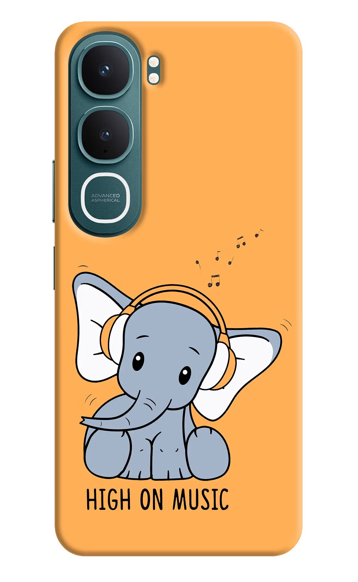 High On Music Vivo Y31 5G Back Cover Hard Case - Hello Swanky