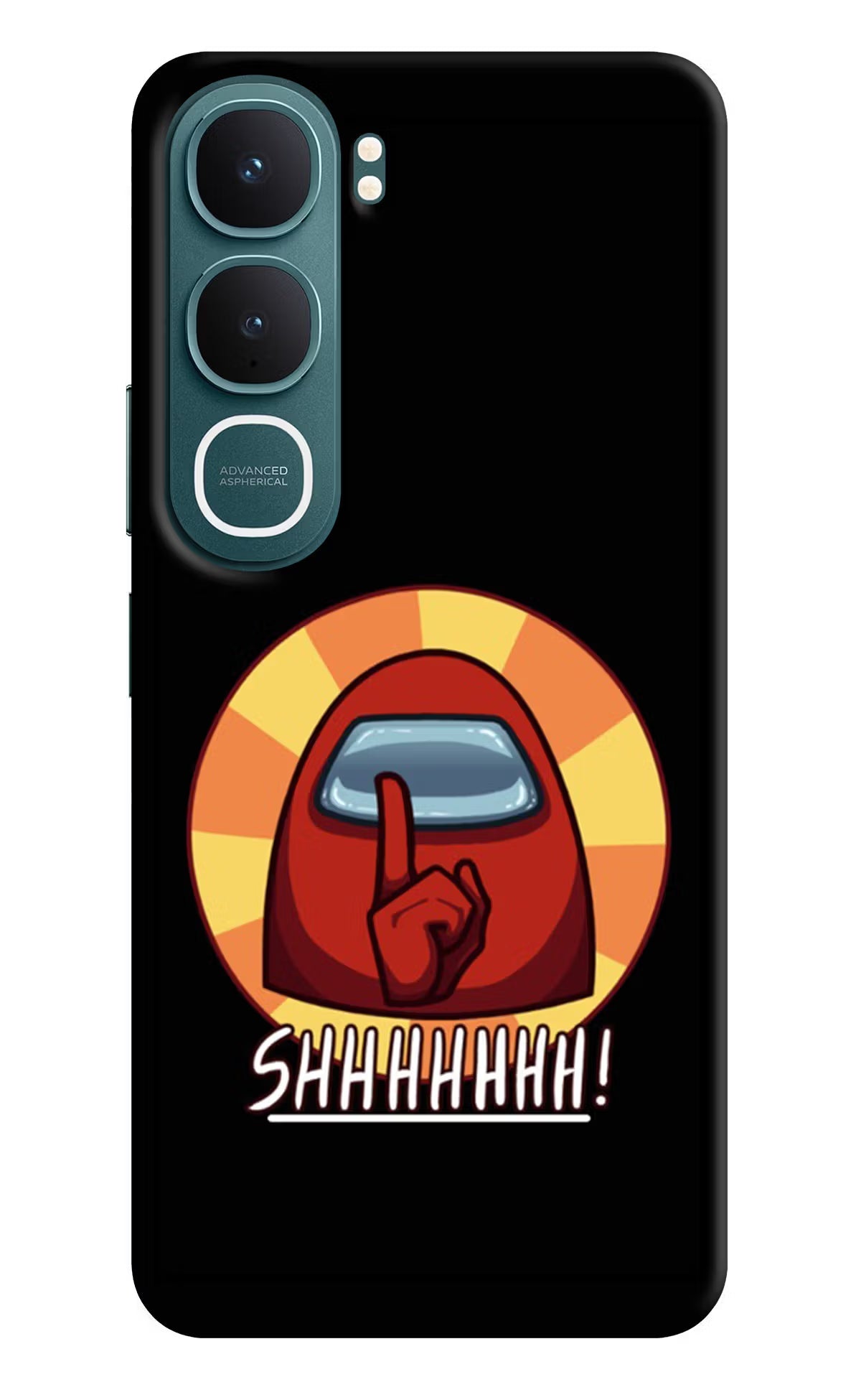 Among Us Shhh! Vivo Y31 5G Back Cover Hard Case - Hello Swanky