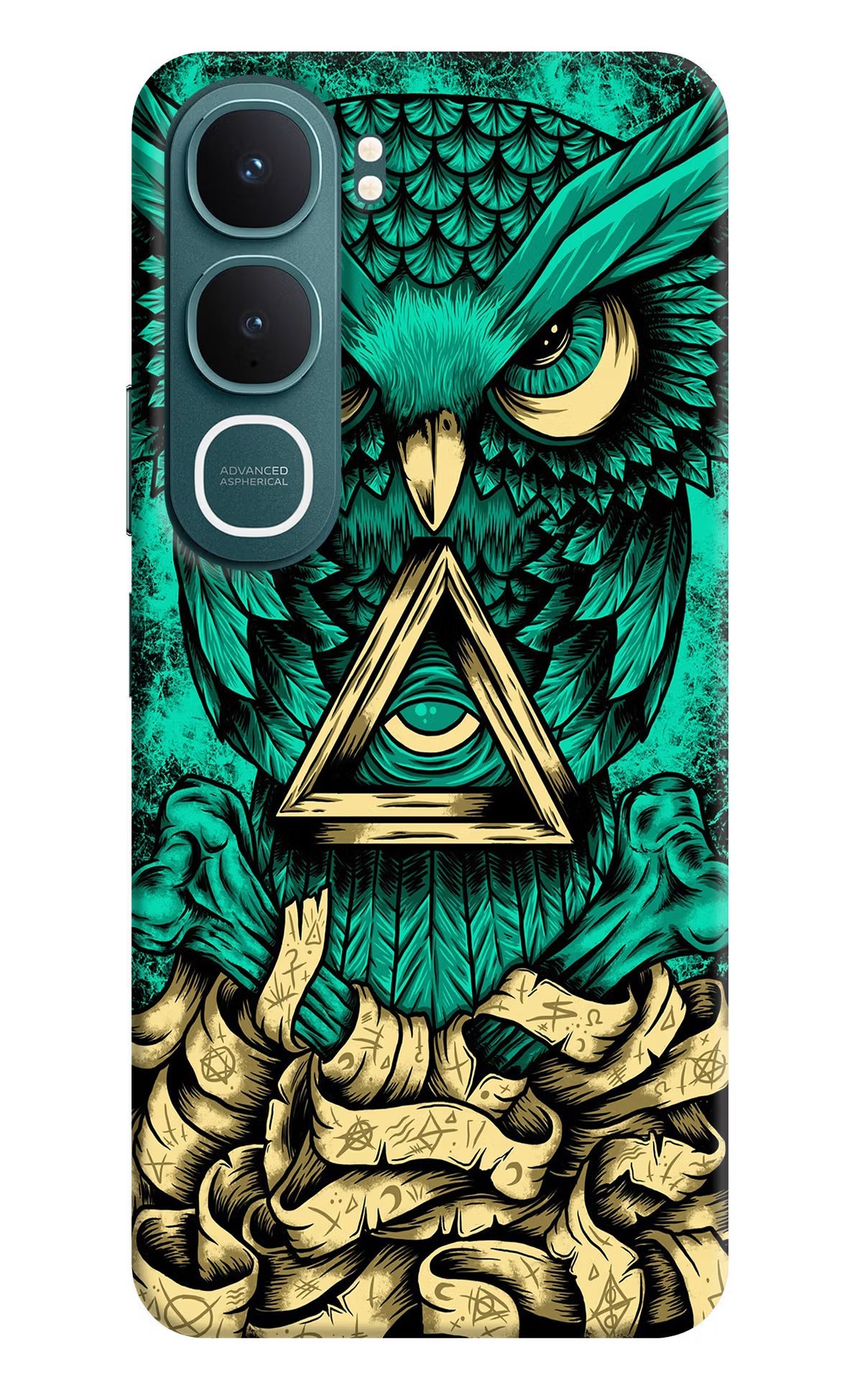 Green Owl Vivo Y31 5G Back Cover Hard Case - Hello Swanky