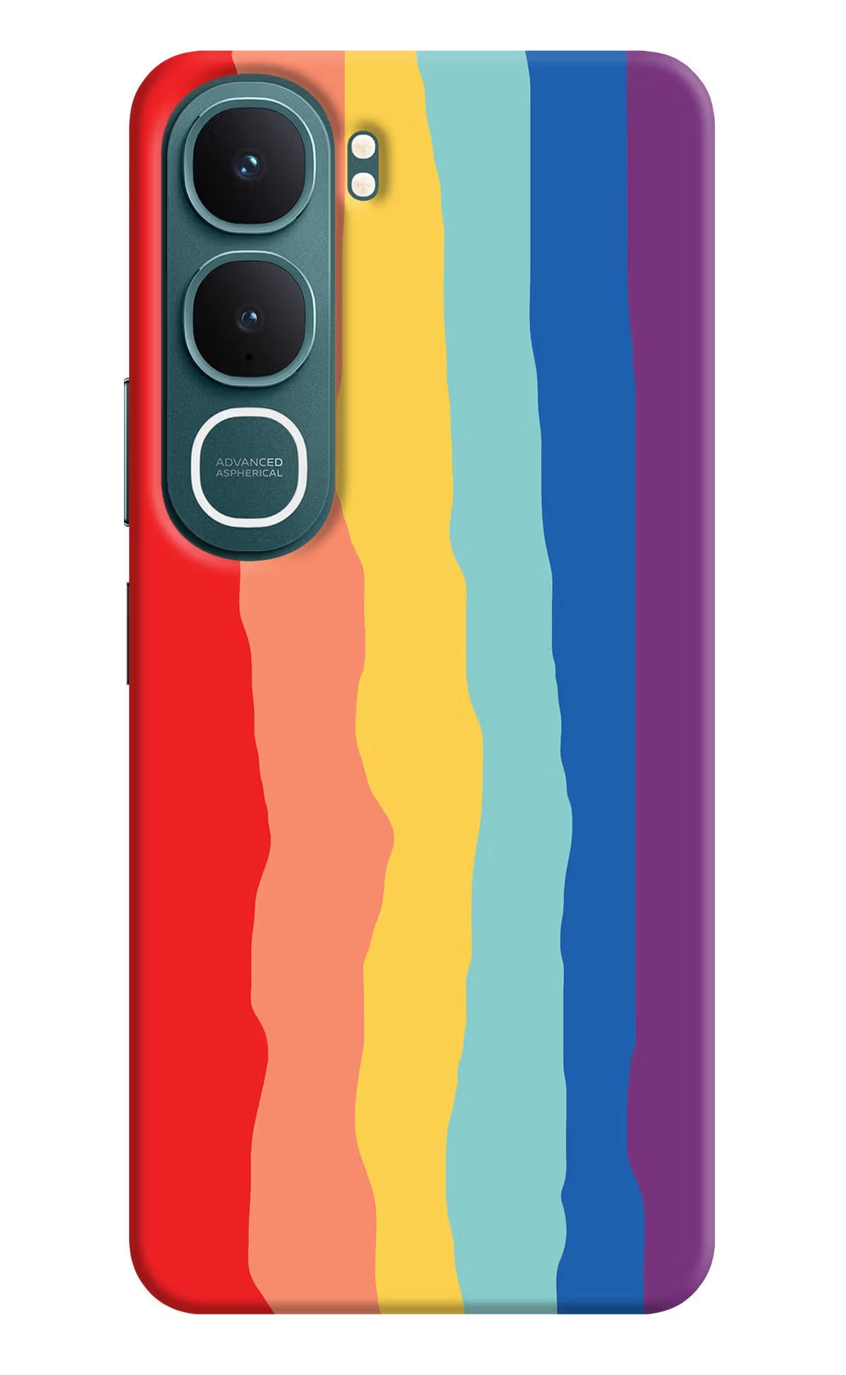 Rainbow Vivo Y31 5G Back Cover Hard Case - Hello Swanky