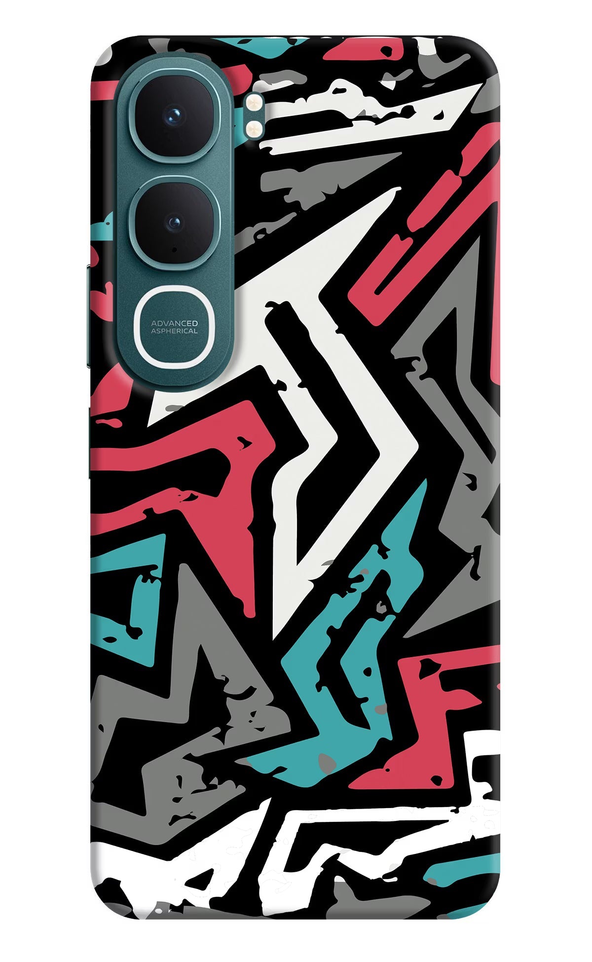 Geometric Graffiti Vivo Y31 5G Back Cover Hard Case - Hello Swanky