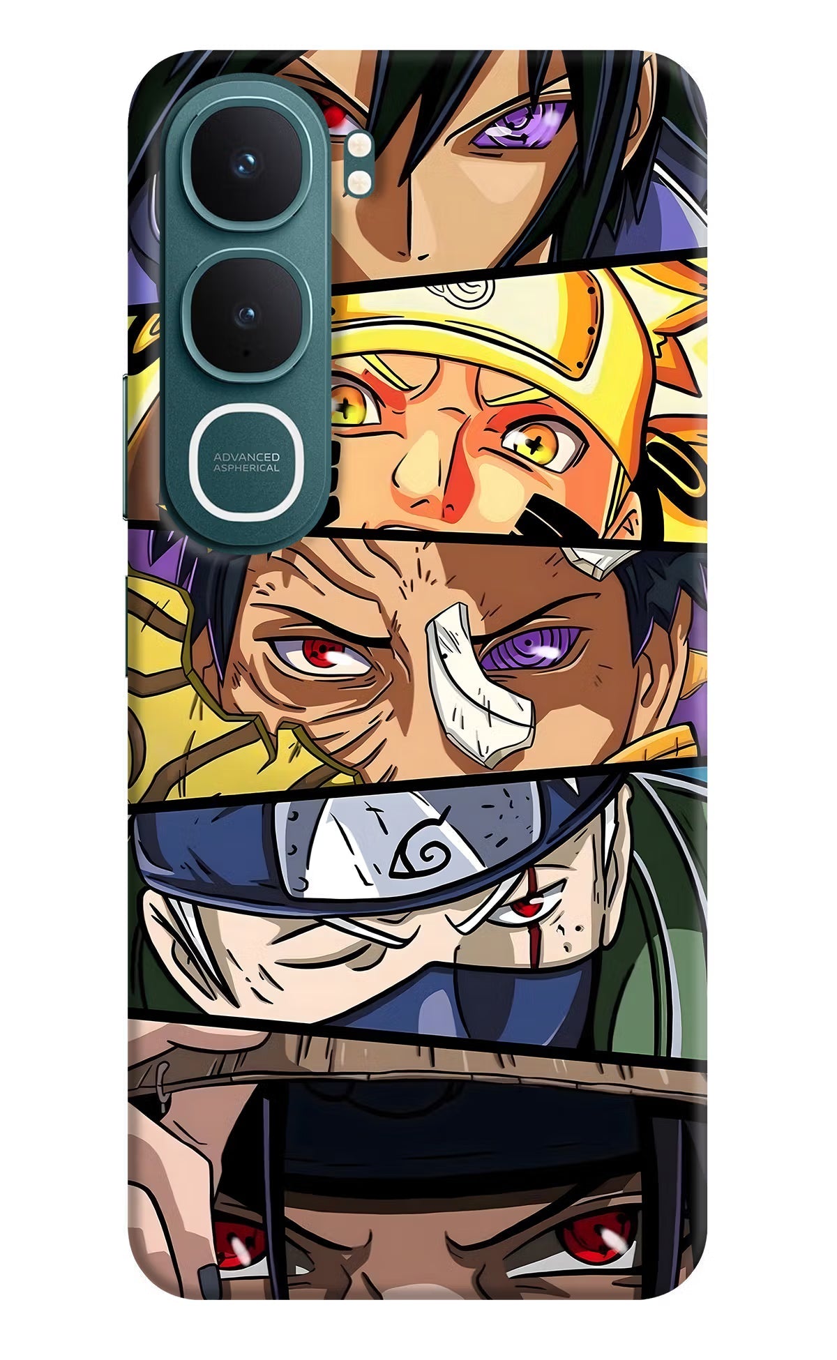 Naruto Character Vivo Y31 5G Back Cover Hard Case - Hello Swanky