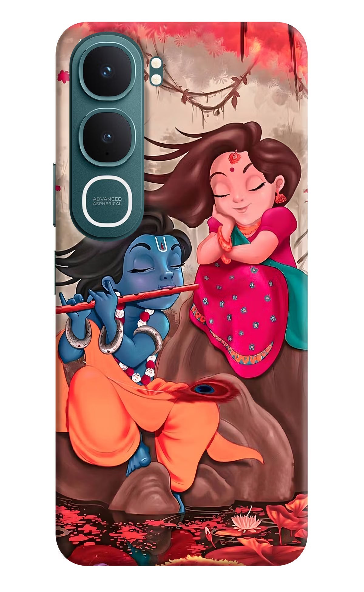 Radhe Krishna Vivo Y31 5G Back Cover Hard Case - Hello Swanky