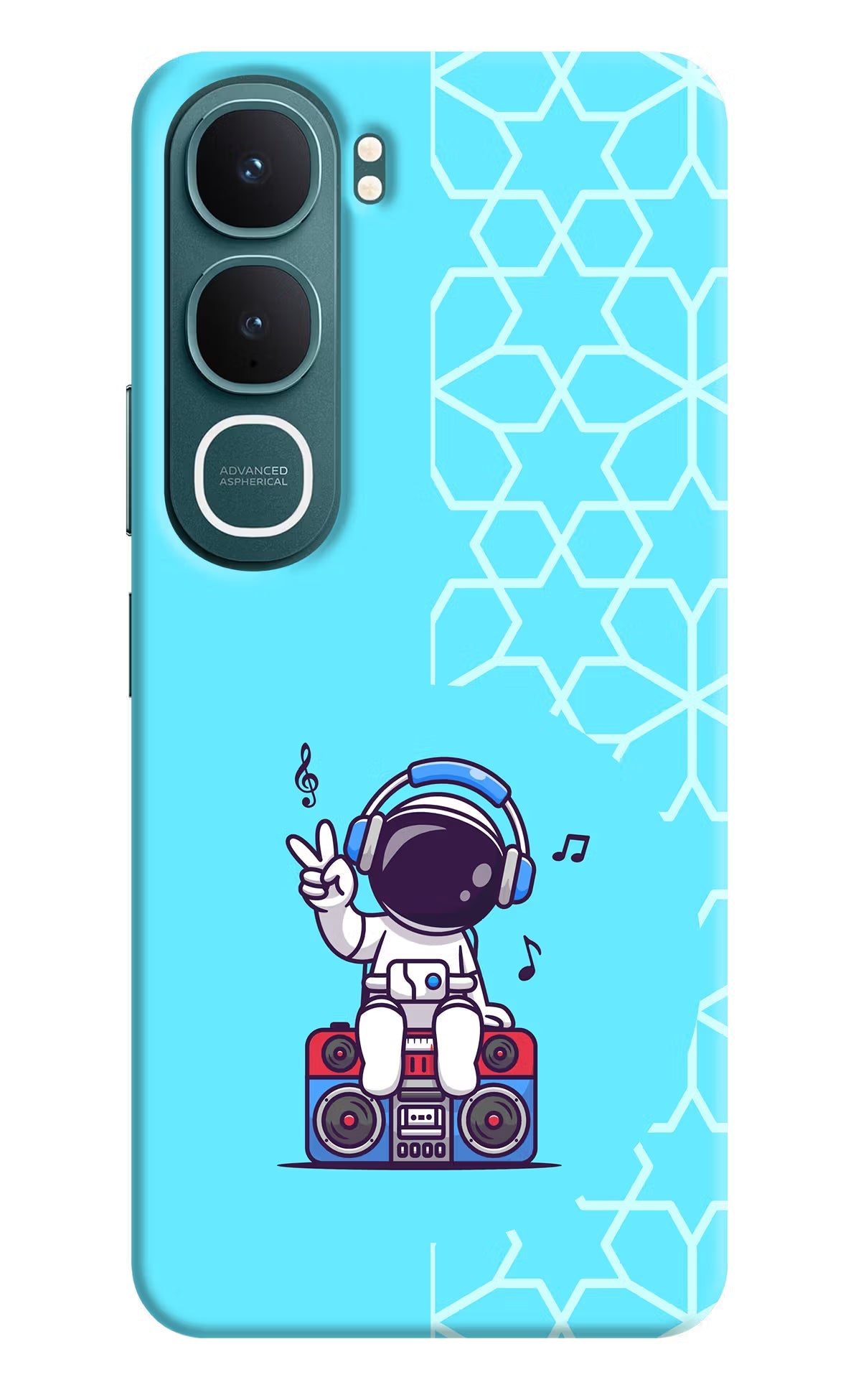 Cute Astronaut Chilling Vivo Y31 5G Back Cover Hard Case - Hello Swanky