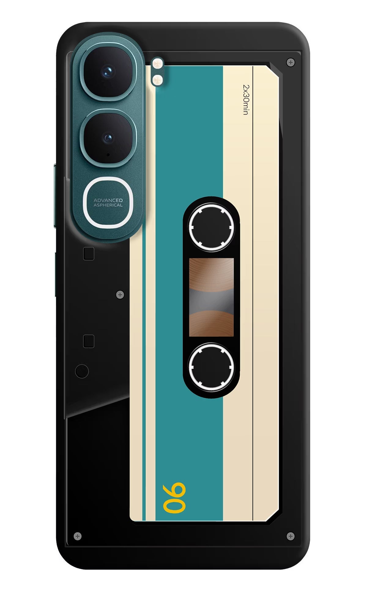 Cassette Vivo Y31 5G Back Cover Hard Case - Hello Swanky