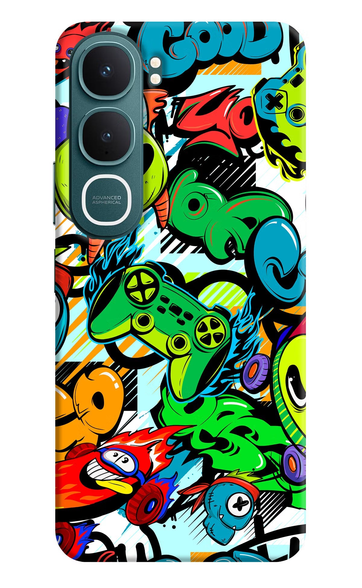Game Doodle Vivo Y31 5G Back Cover Hard Case - Hello Swanky