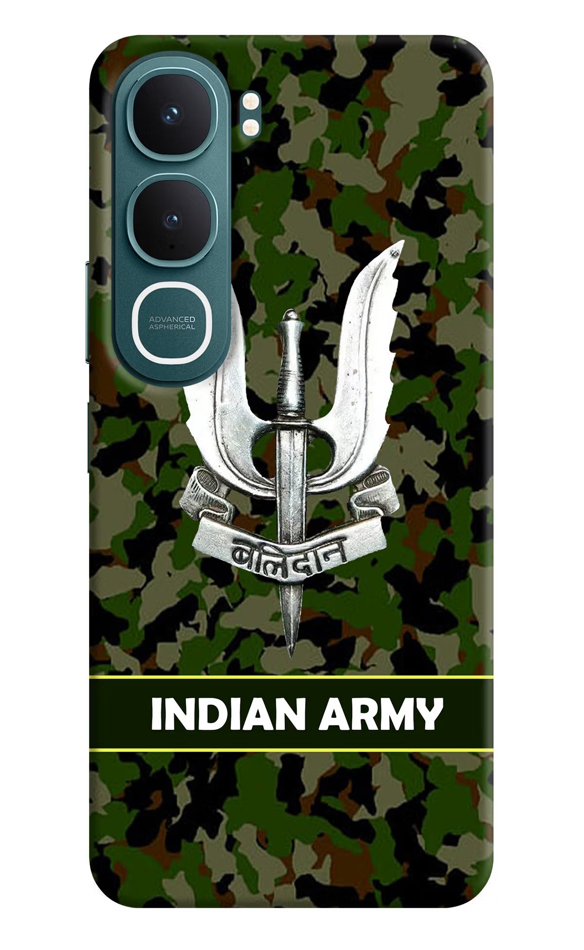 Balidan Indian Logo Vivo Y31 5G Back Cover Hard Case - Hello Swanky
