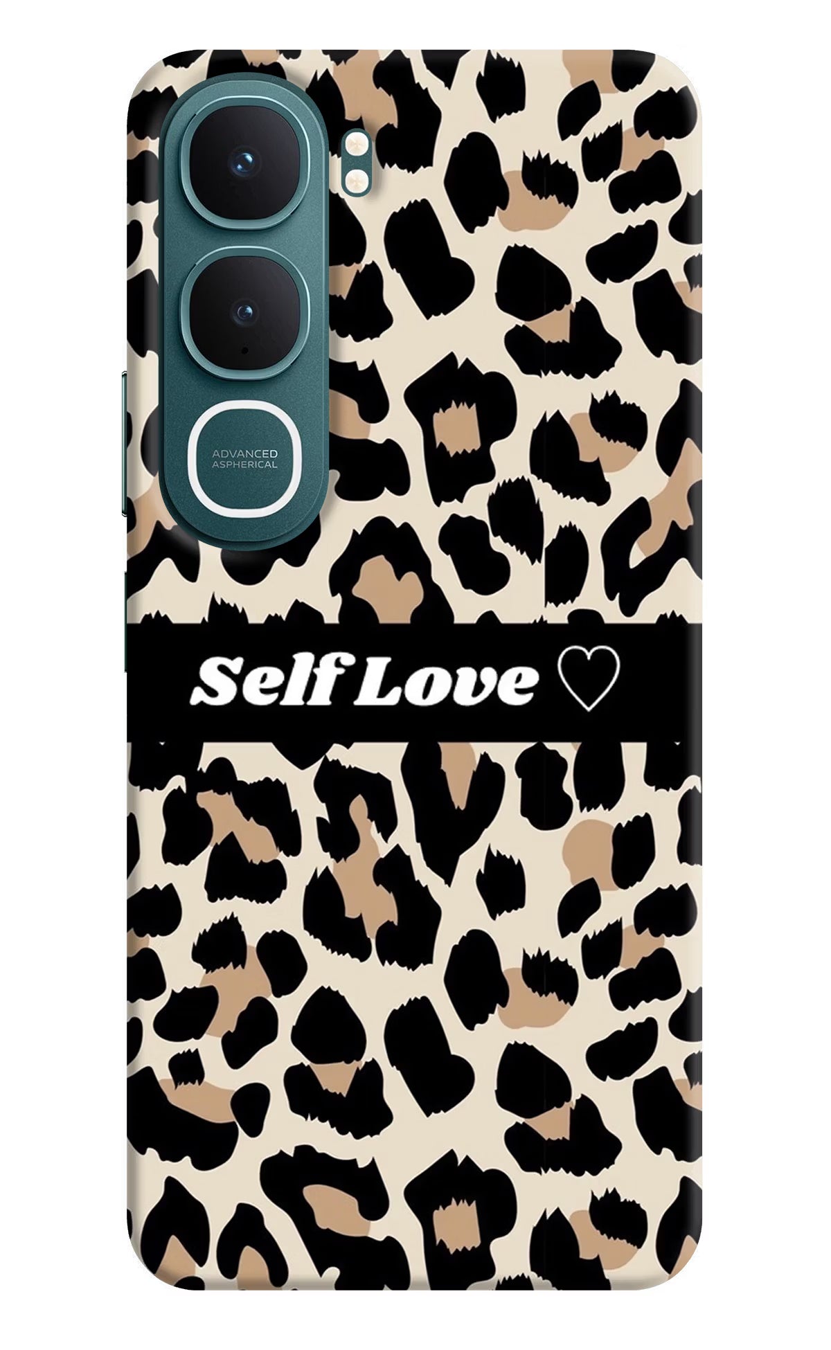 Leopard Print Self Love Vivo Y31 5G Back Cover Hard Case - Hello Swanky