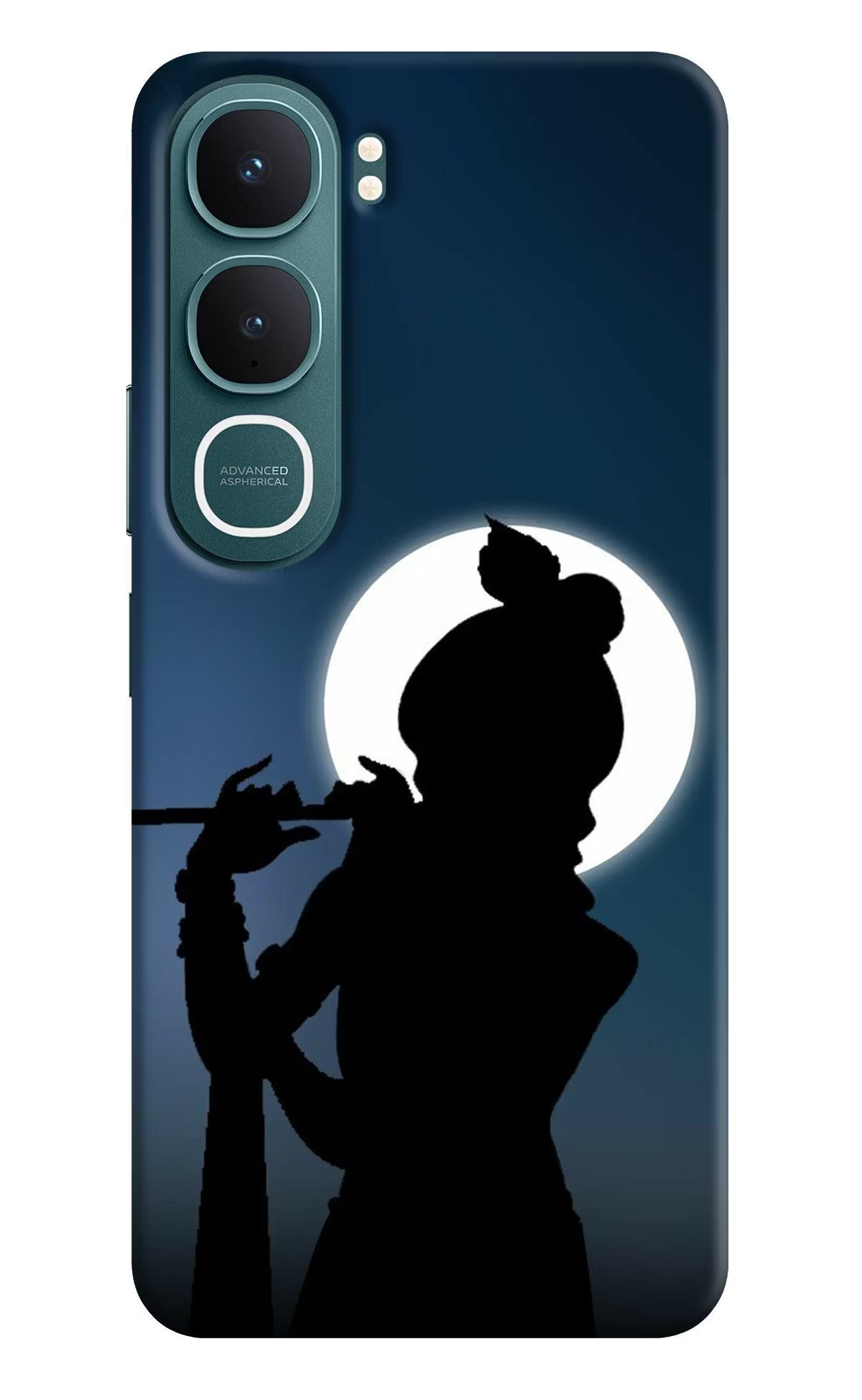 Shri Krishna Silhouette Vivo Y31 5G Back Cover Hard Case - Hello Swanky