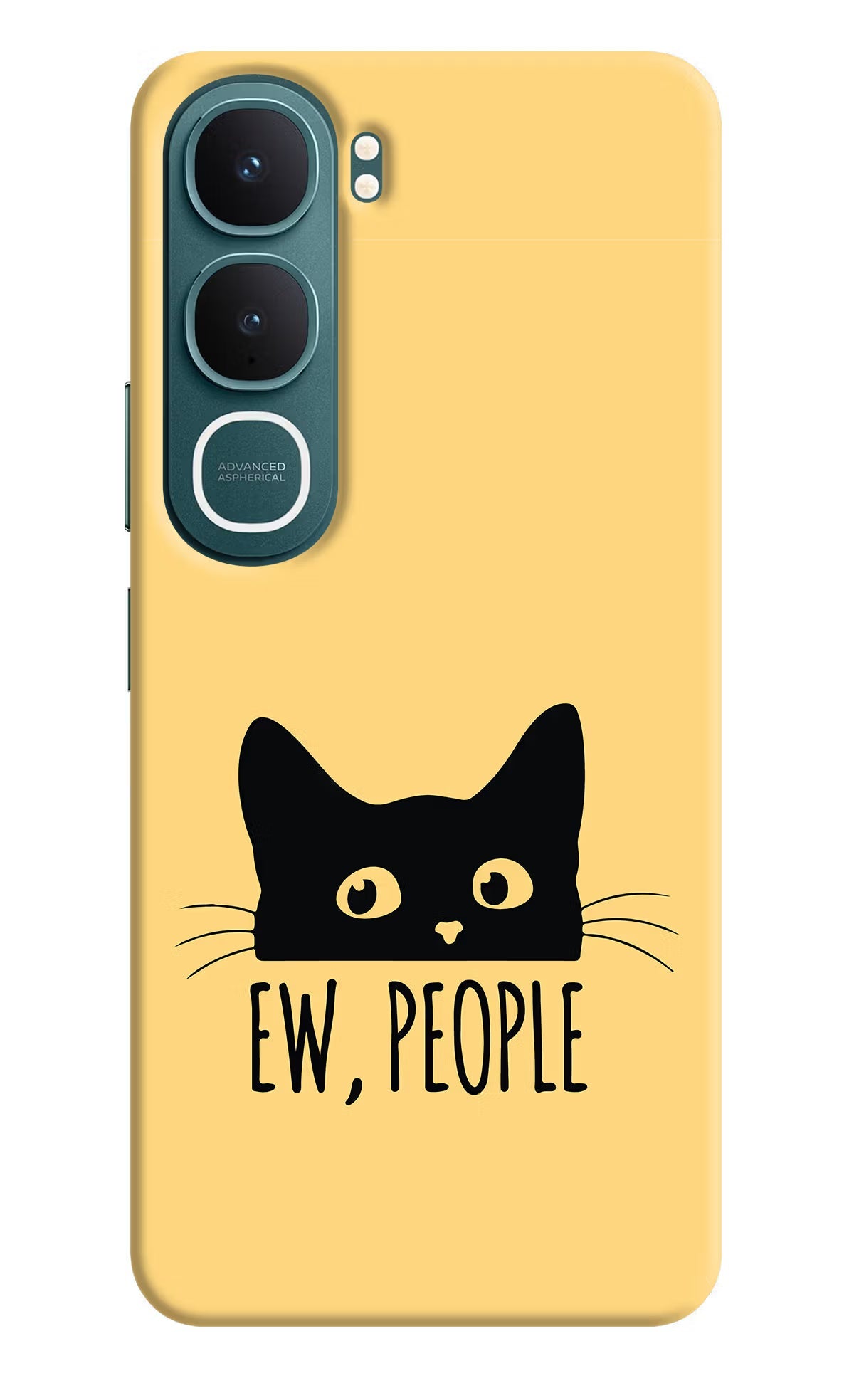 Ew People Catitude Vivo Y31 5G Back Cover Hard Case - Hello Swanky