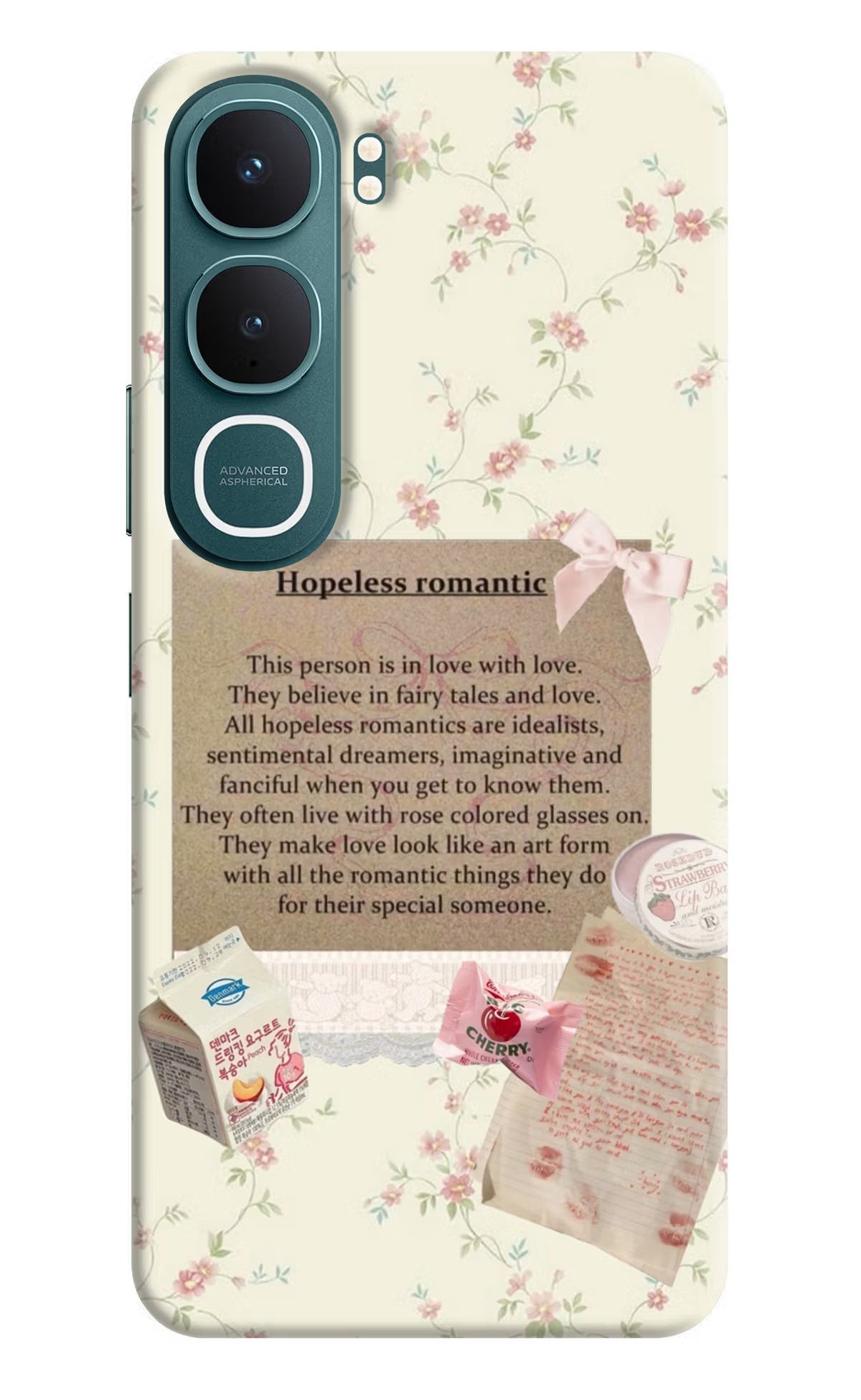 Hopeless Romantic Vivo Y31 5G Back Cover Hard Case - Hello Swanky
