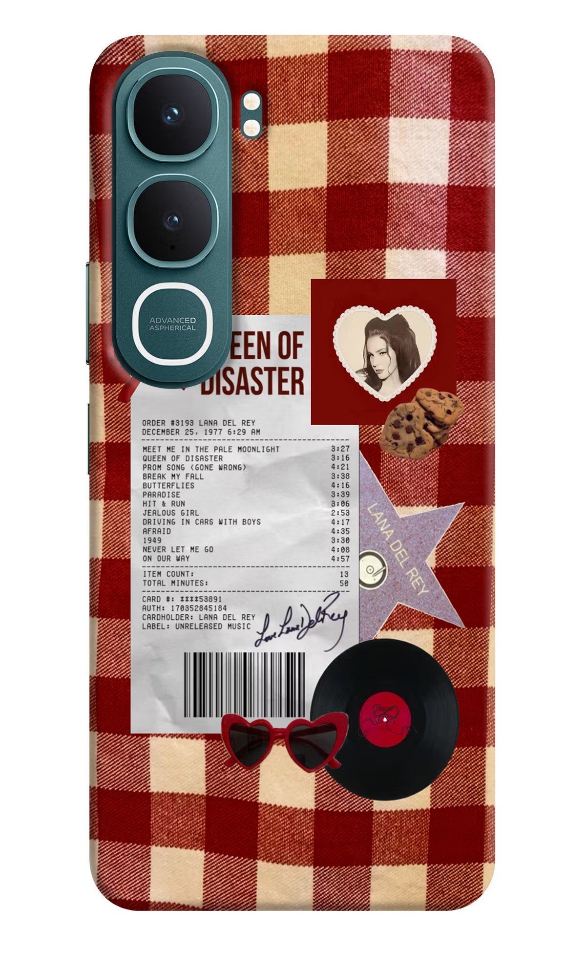 Queen of Disaster Vivo Y31 5G Back Cover Hard Case - Hello Swanky