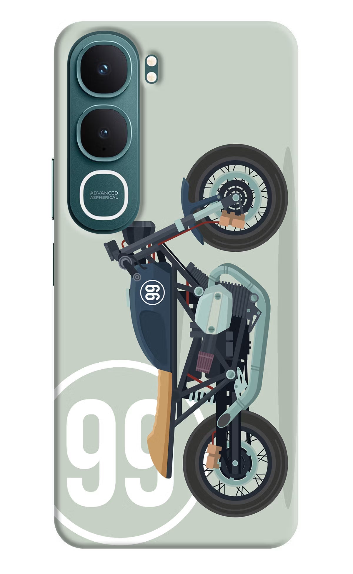 Classic Cafe Racer 99 Vivo Y31 5G Back Cover Hard Case - Hello Swanky