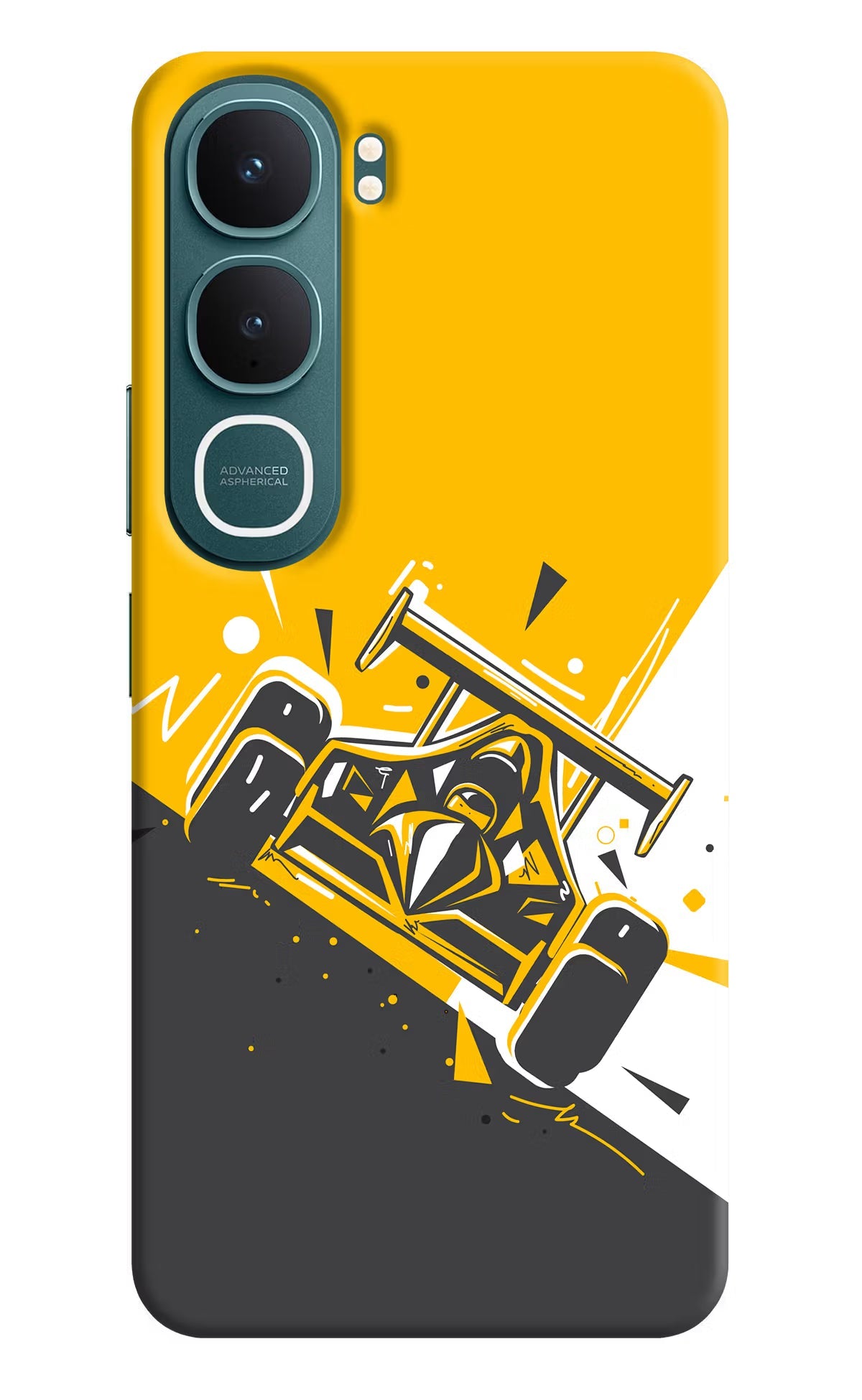 Track King Vivo Y31 5G Back Cover Hard Case - Hello Swanky