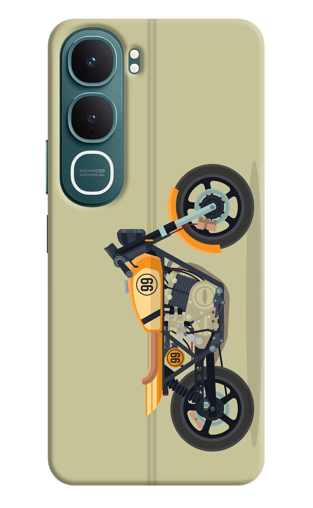 Vertical Speedster Vivo Y31 5G Back Cover Hard Case - Hello Swanky