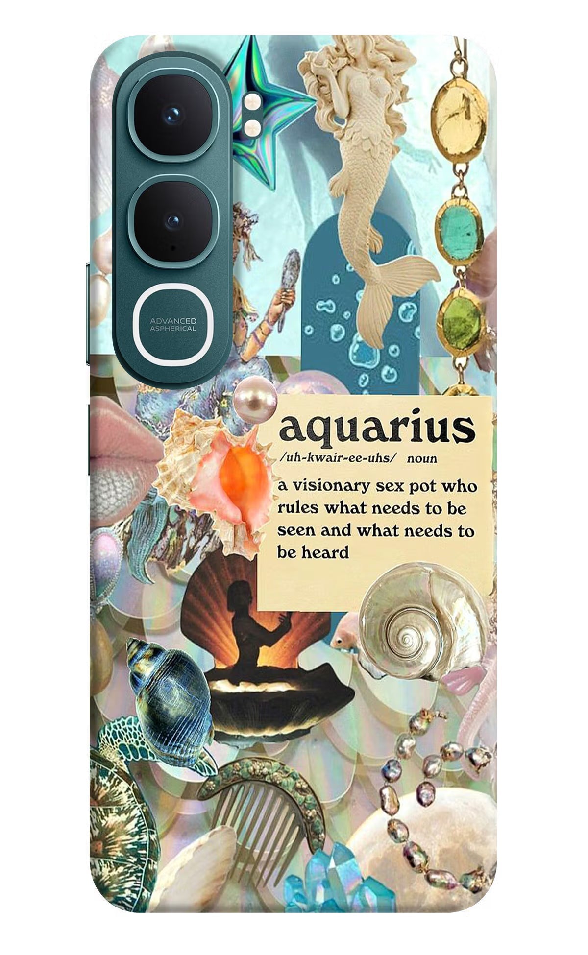 Aquarius Zodiac Vivo Y31 5G Back Cover Hard Case - Hello Swanky