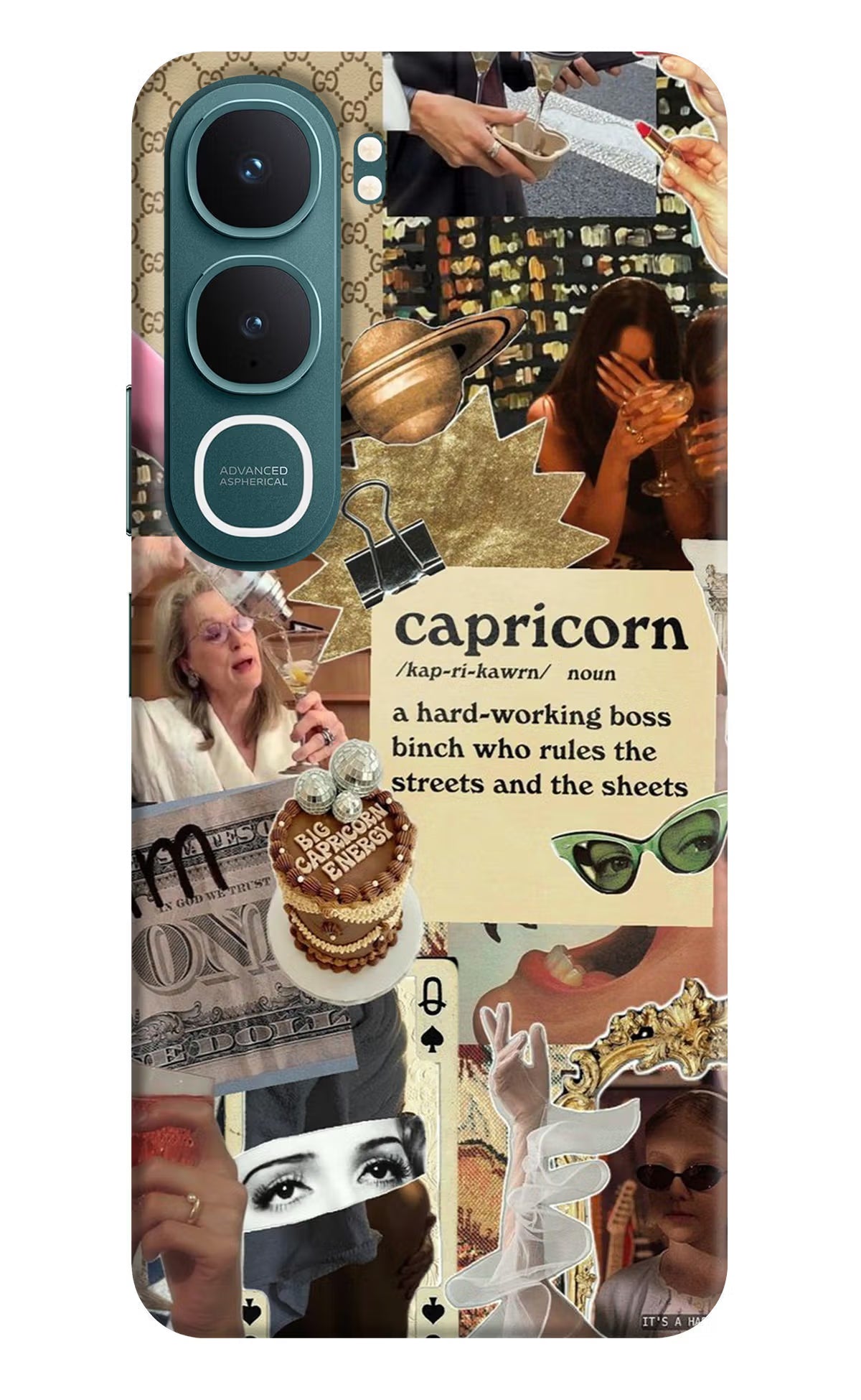 Capricorn Zodiac Vivo Y31 5G Back Cover Hard Case - Hello Swanky