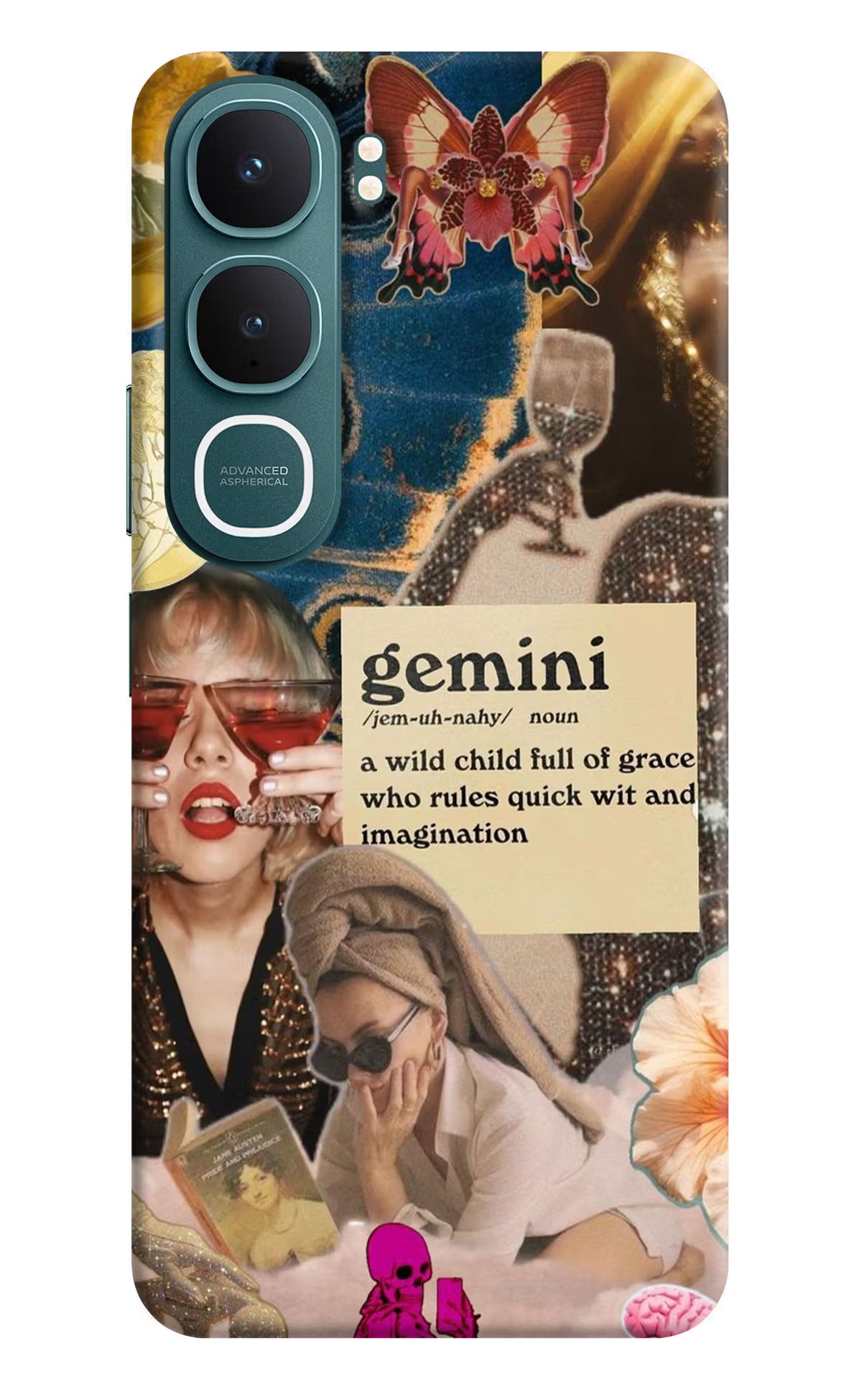 Gemini Zodiac Vivo Y31 5G Back Cover Hard Case - Hello Swanky