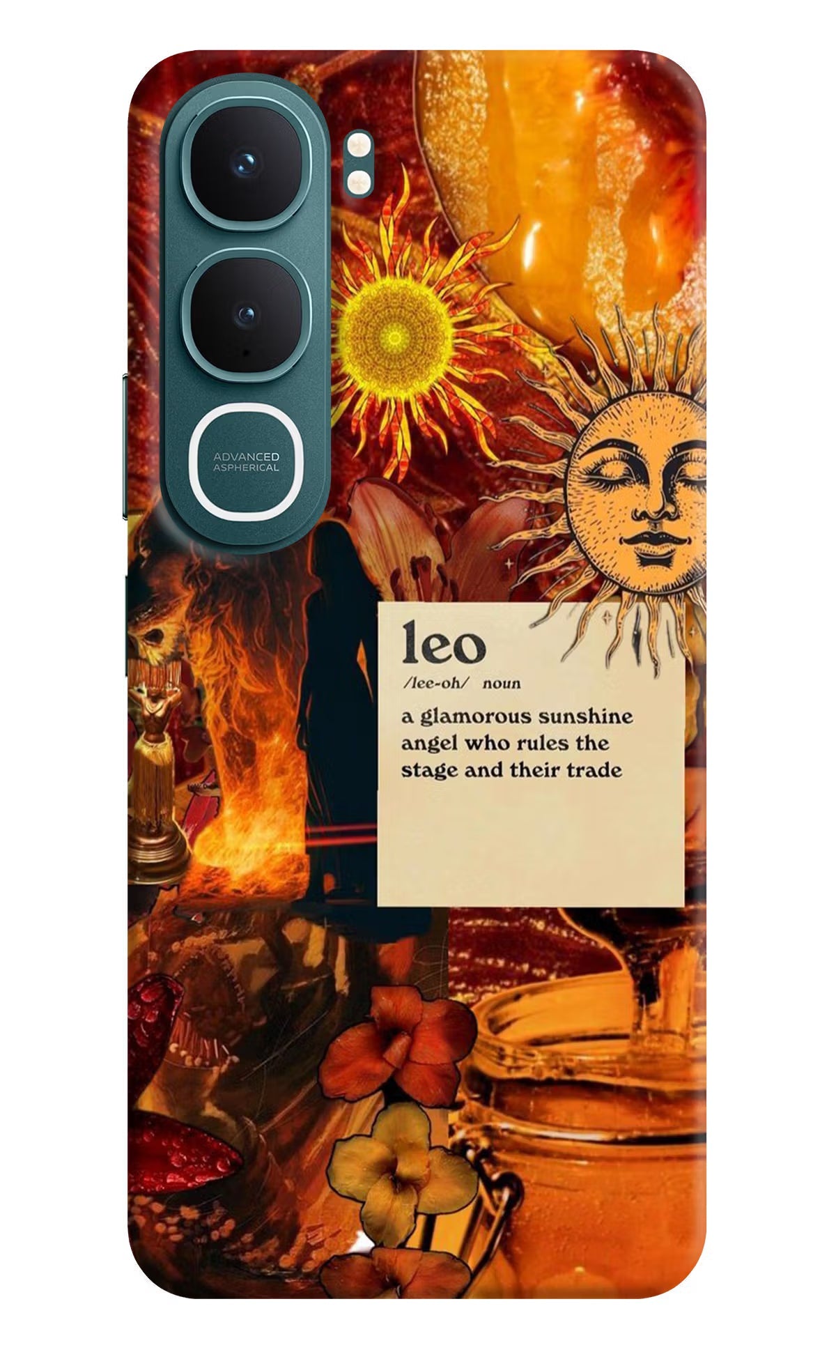 Leo Zodiac Vivo Y31 5G Back Cover Hard Case - Hello Swanky